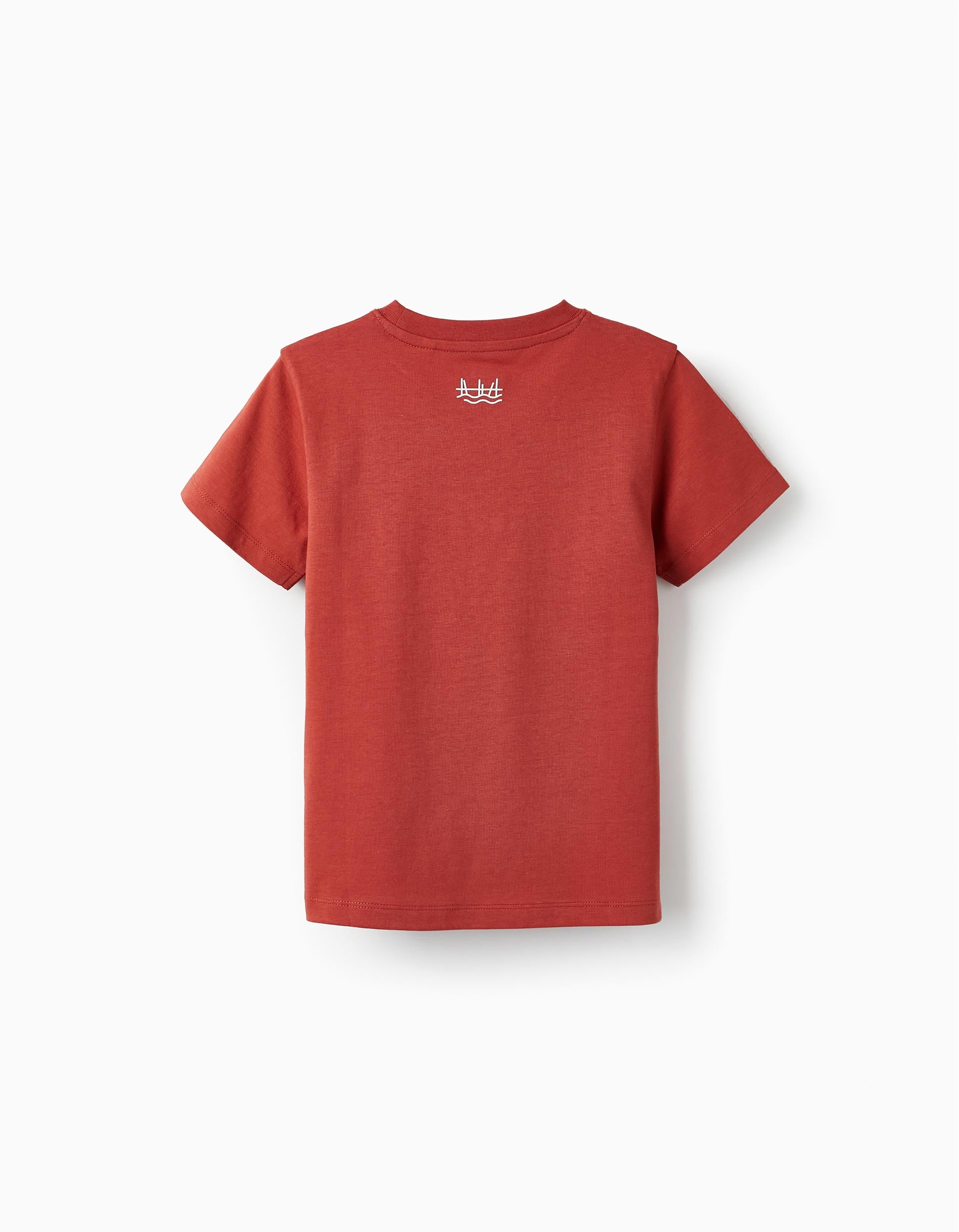 Cotton T-Shirt for Boys 'Comporta', Brick Red