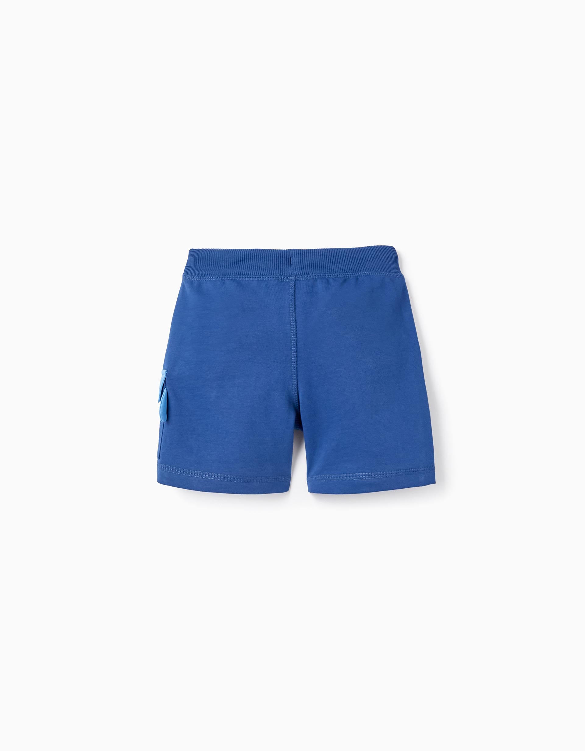 Short En Coton Pour Bébé Garçon 'Requin', Bleu Foncé