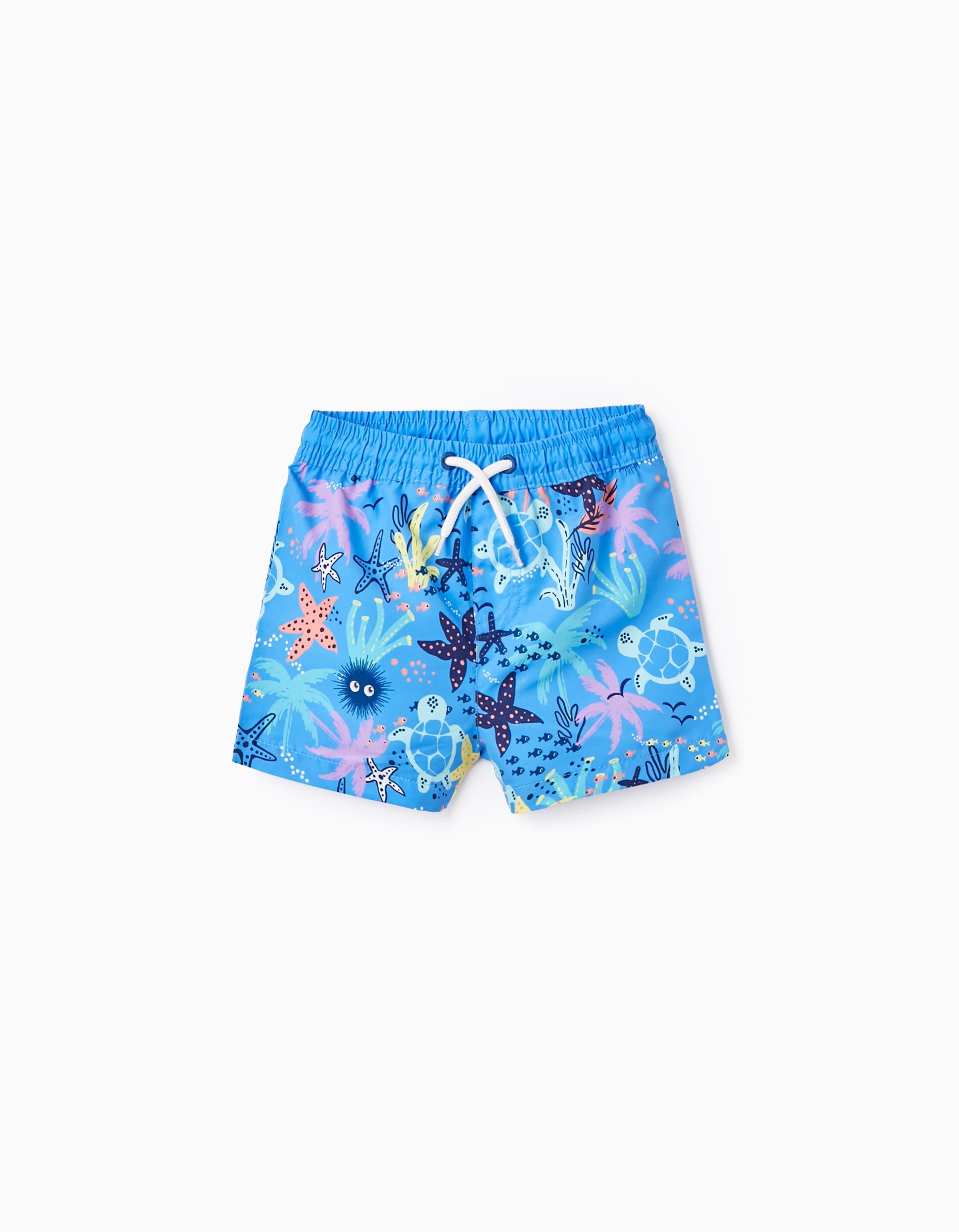 Bañador Short para Bebé Niño 'Corales Marinos', Azul