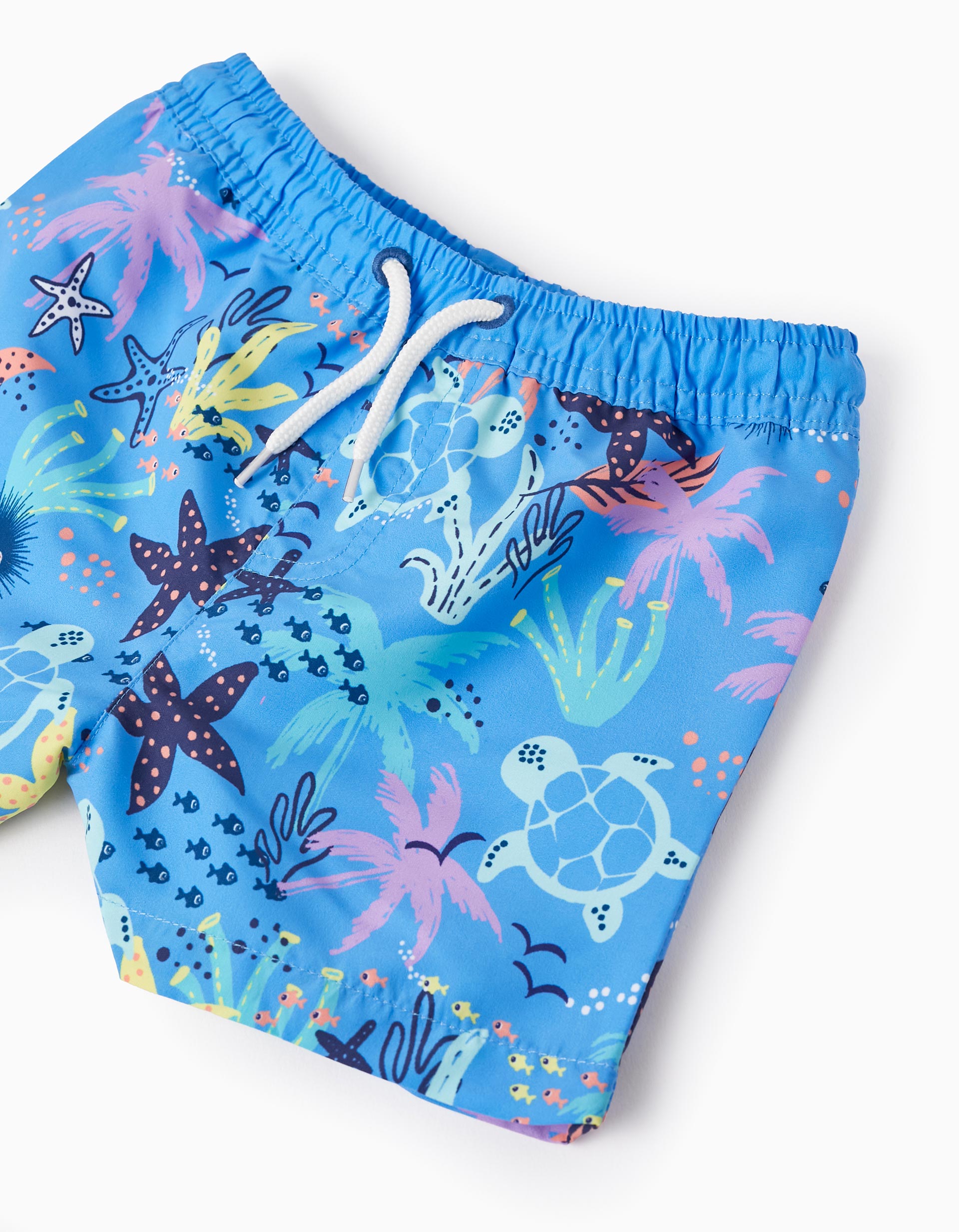 Bañador Short para Bebé Niño 'Corales Marinos', Azul