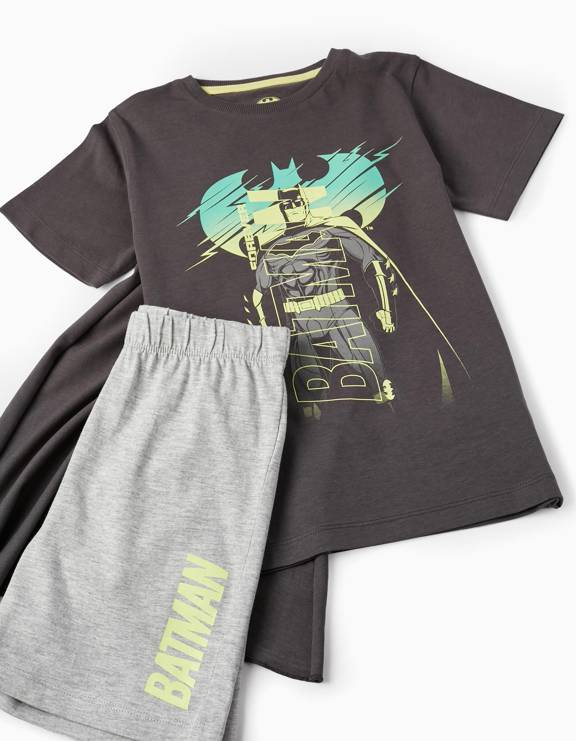 Pyjama with Removable Cape for Boys 'Batman', Grey