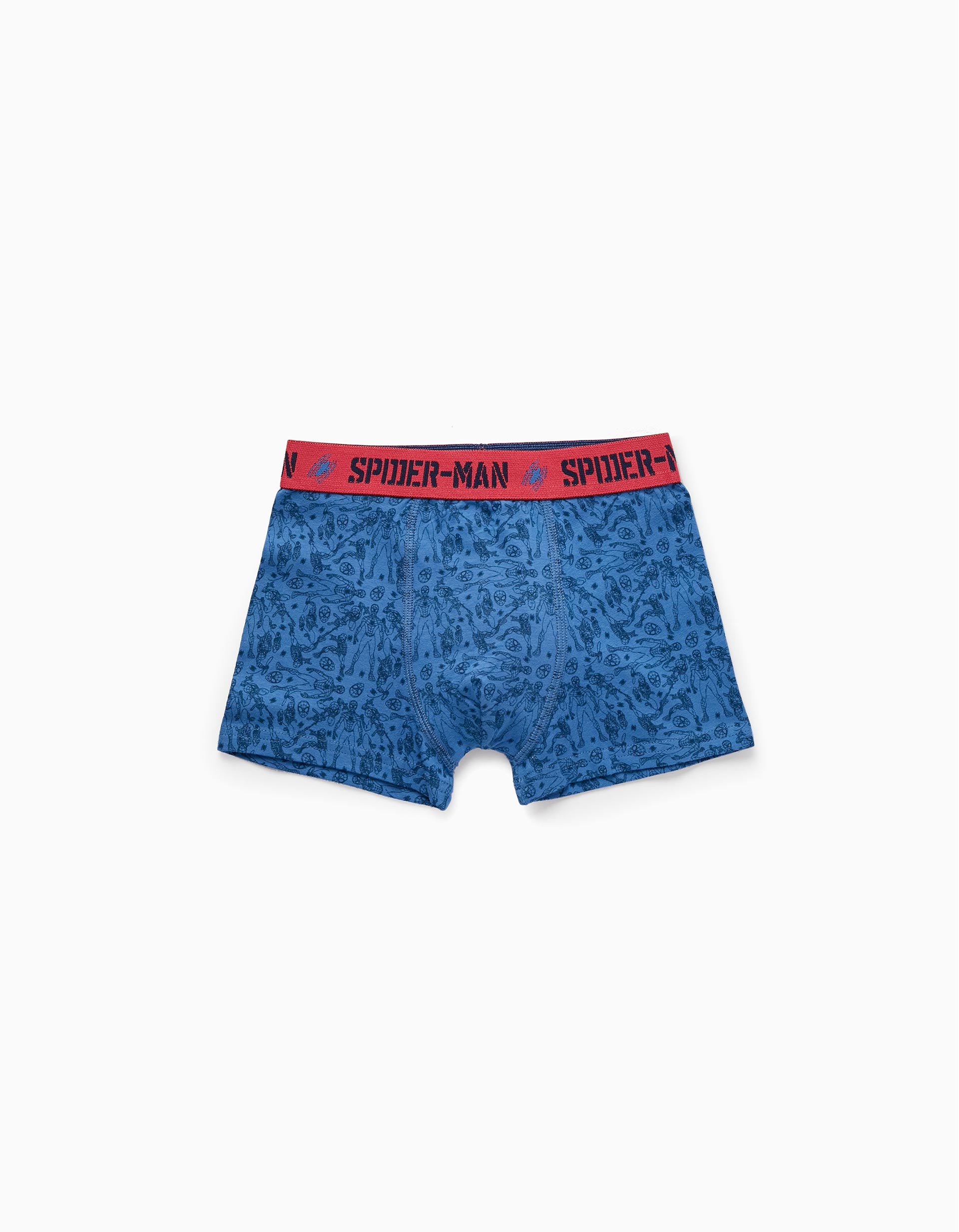 Pack 4 Boxers pour Garçon 'Spider-Man', Gris/Blanc/Bleu Foncé