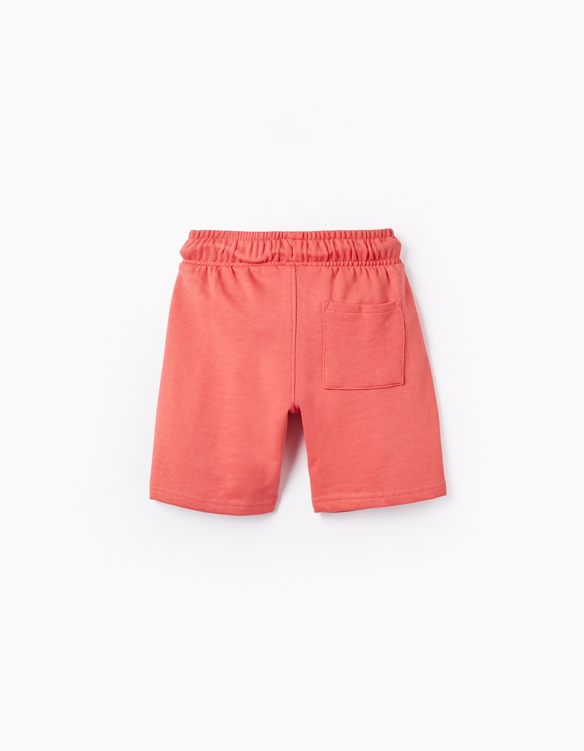 Short De Survêtement En Coton Pour Garçon, Corail