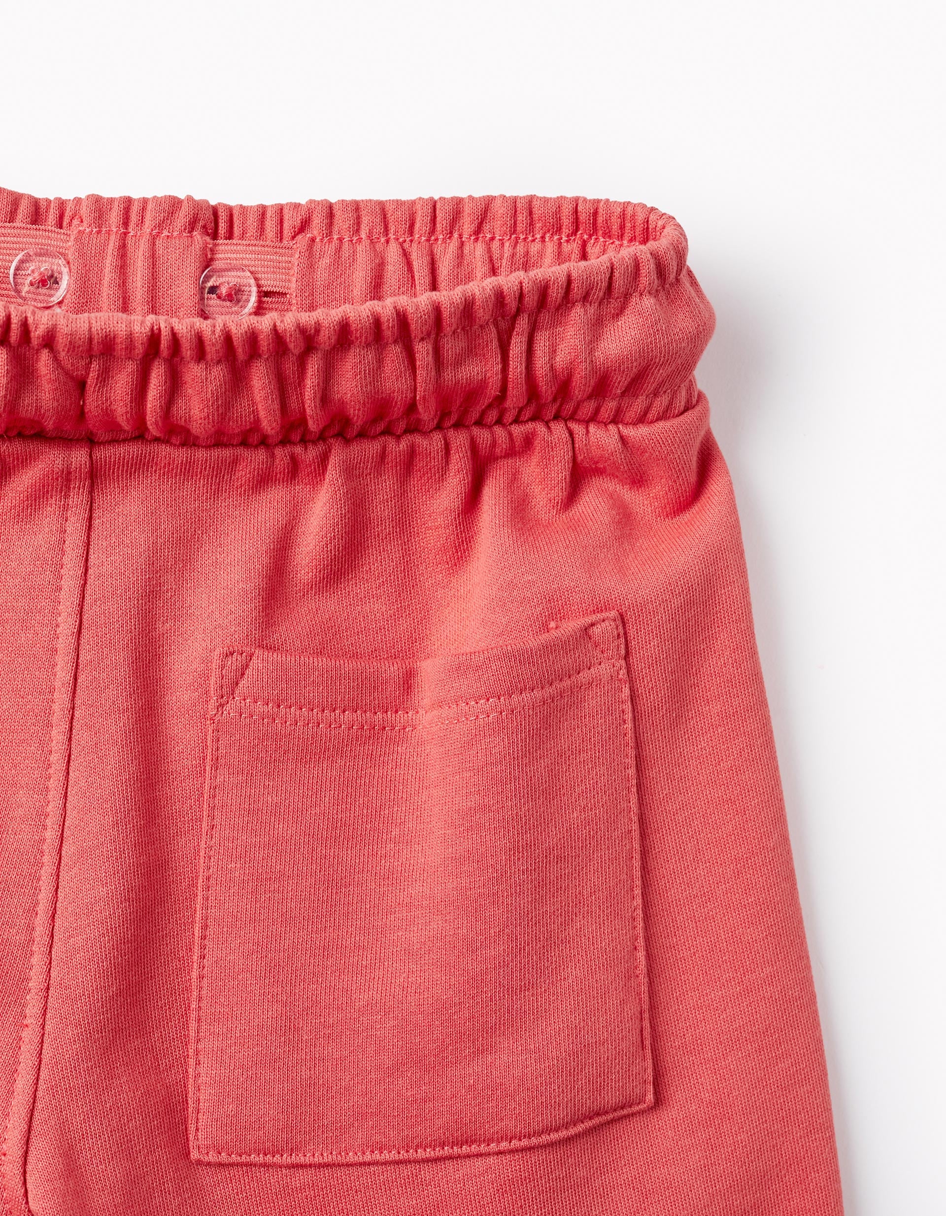 Short De Survêtement En Coton Pour Garçon, Corail