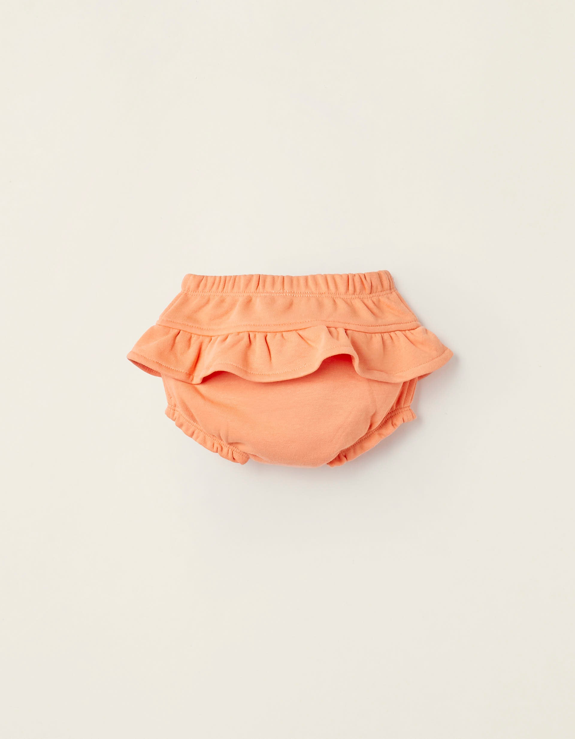 Frilly Diaper Cover for Newborn Girls, Orange