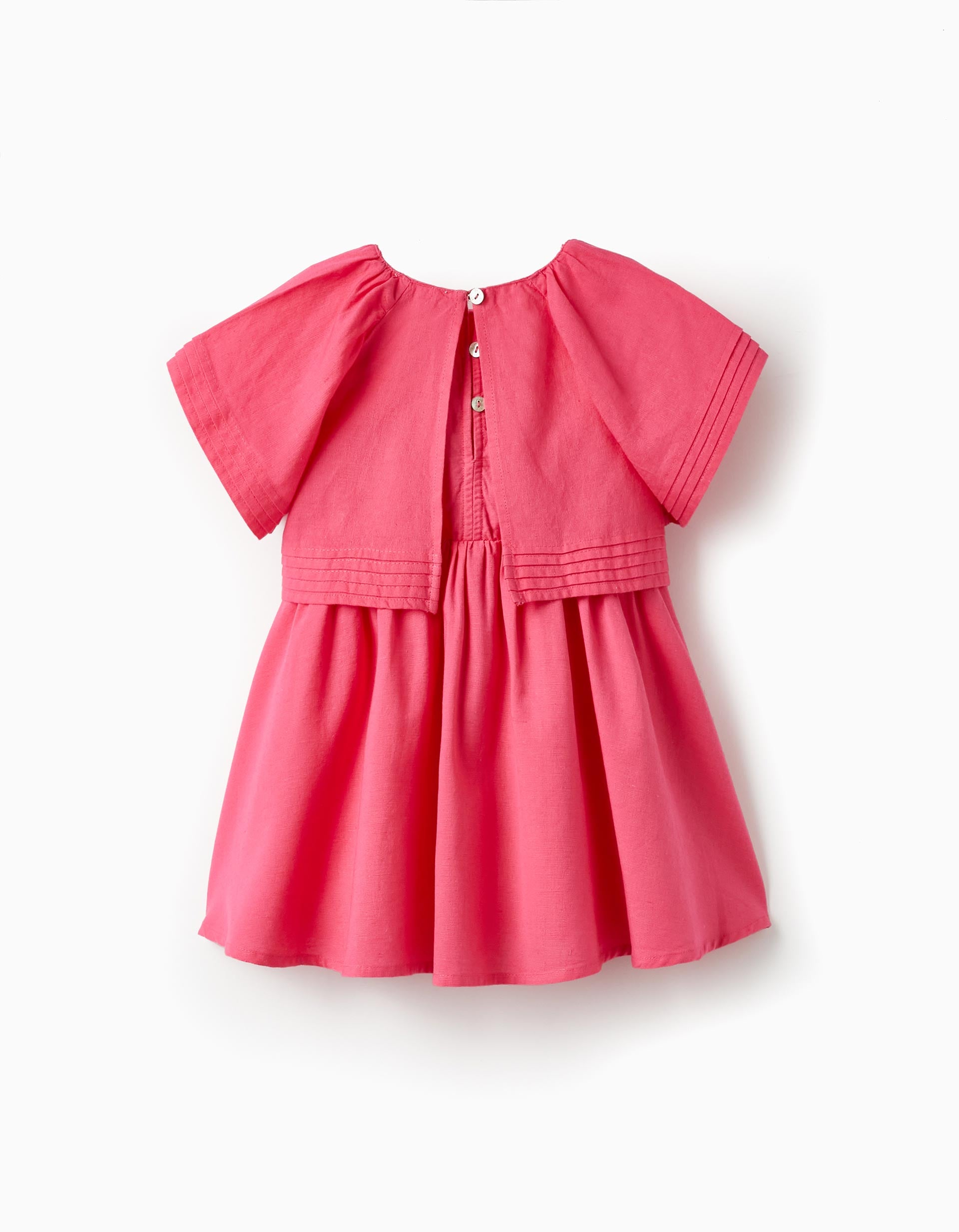 Vestido com Camadas para Bebé Menina, Rosa