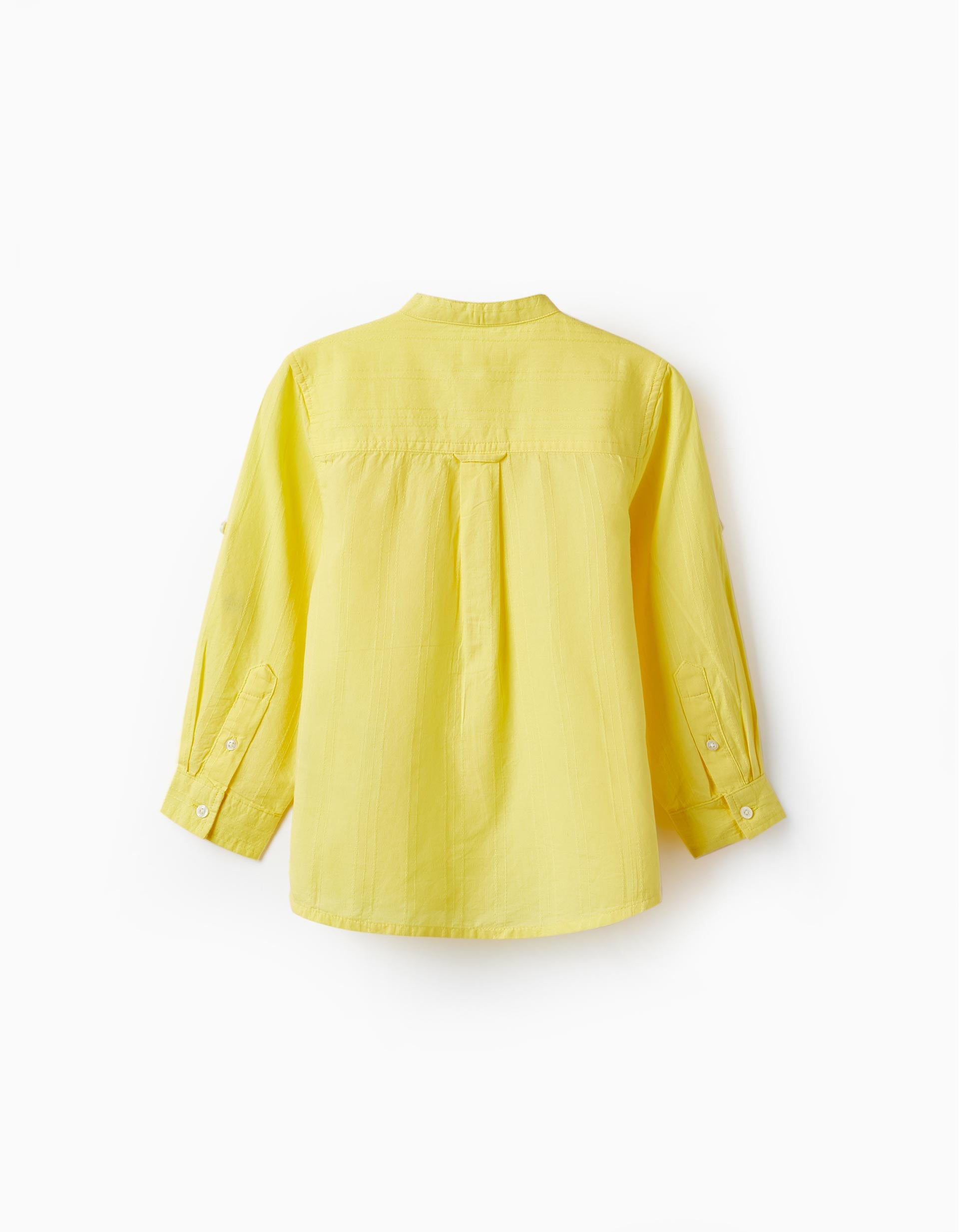 Chemise à manches longues en coton pour garçon 'Special Days', Jaune