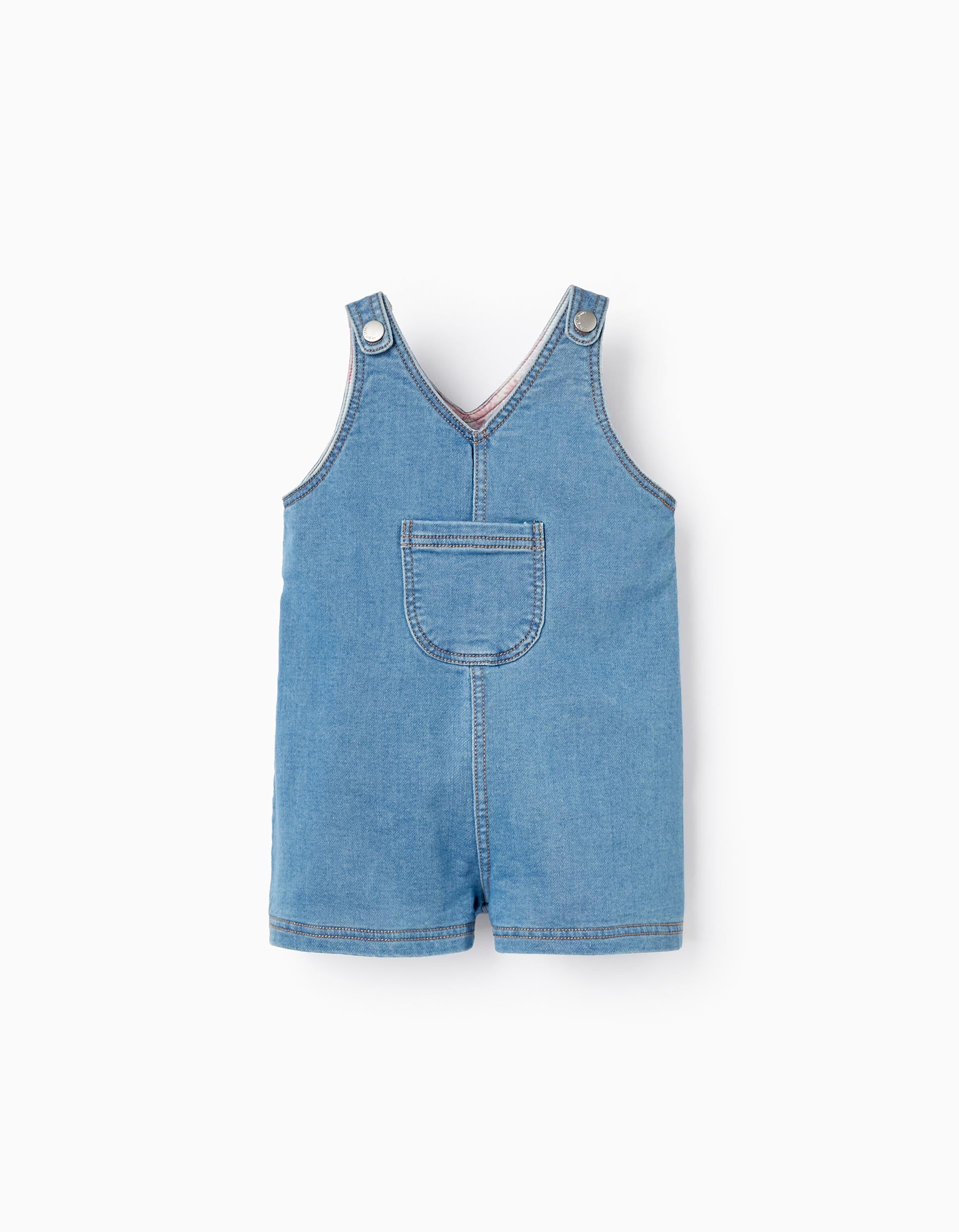 Jardineiras de Ganga para Bebé Menina, Azul