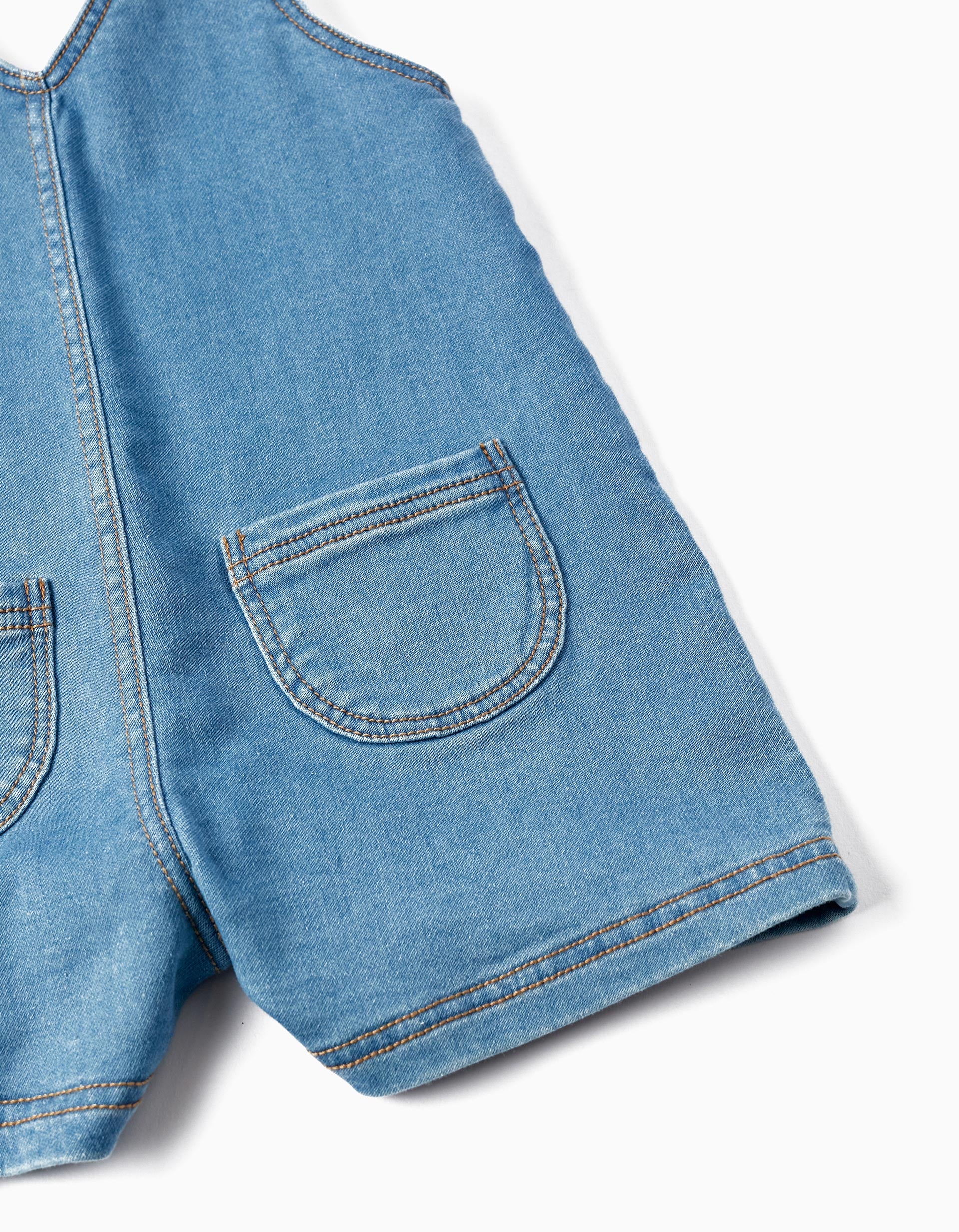 Jardineiras de Ganga para Bebé Menina, Azul