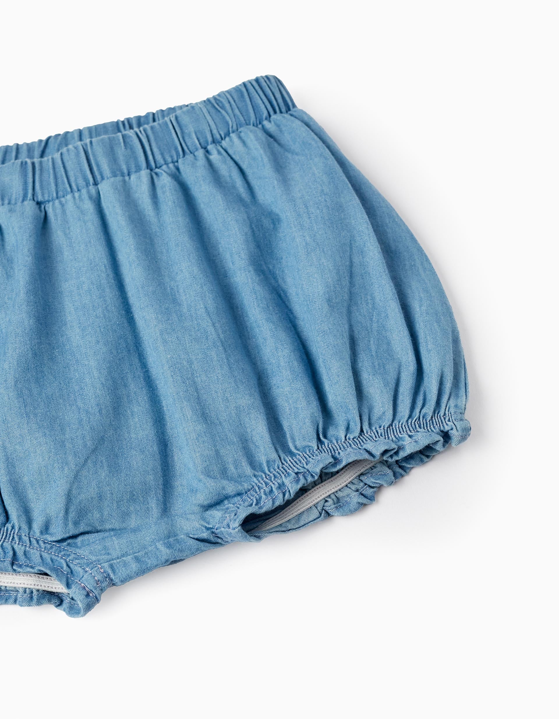 T-shirt + Bloomers for Baby Girls, White/Blue