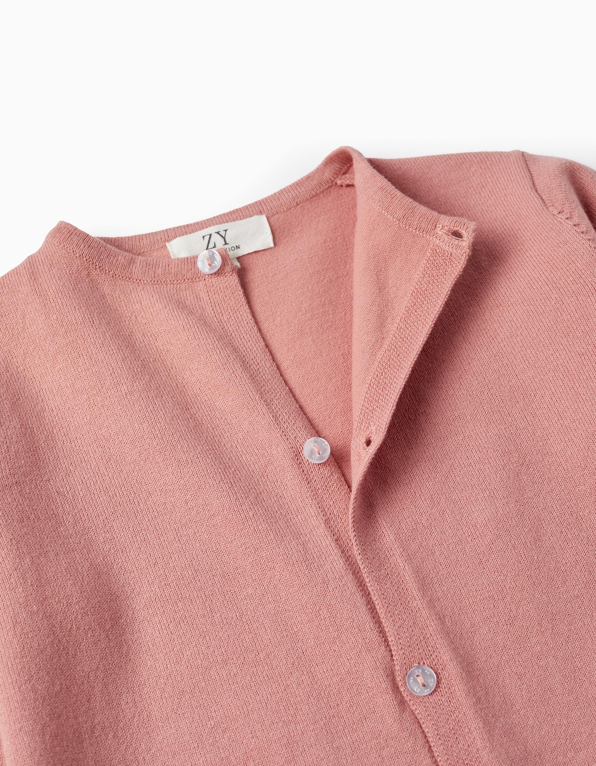 Chaqueta de Punto para Niña, Rosa Claro