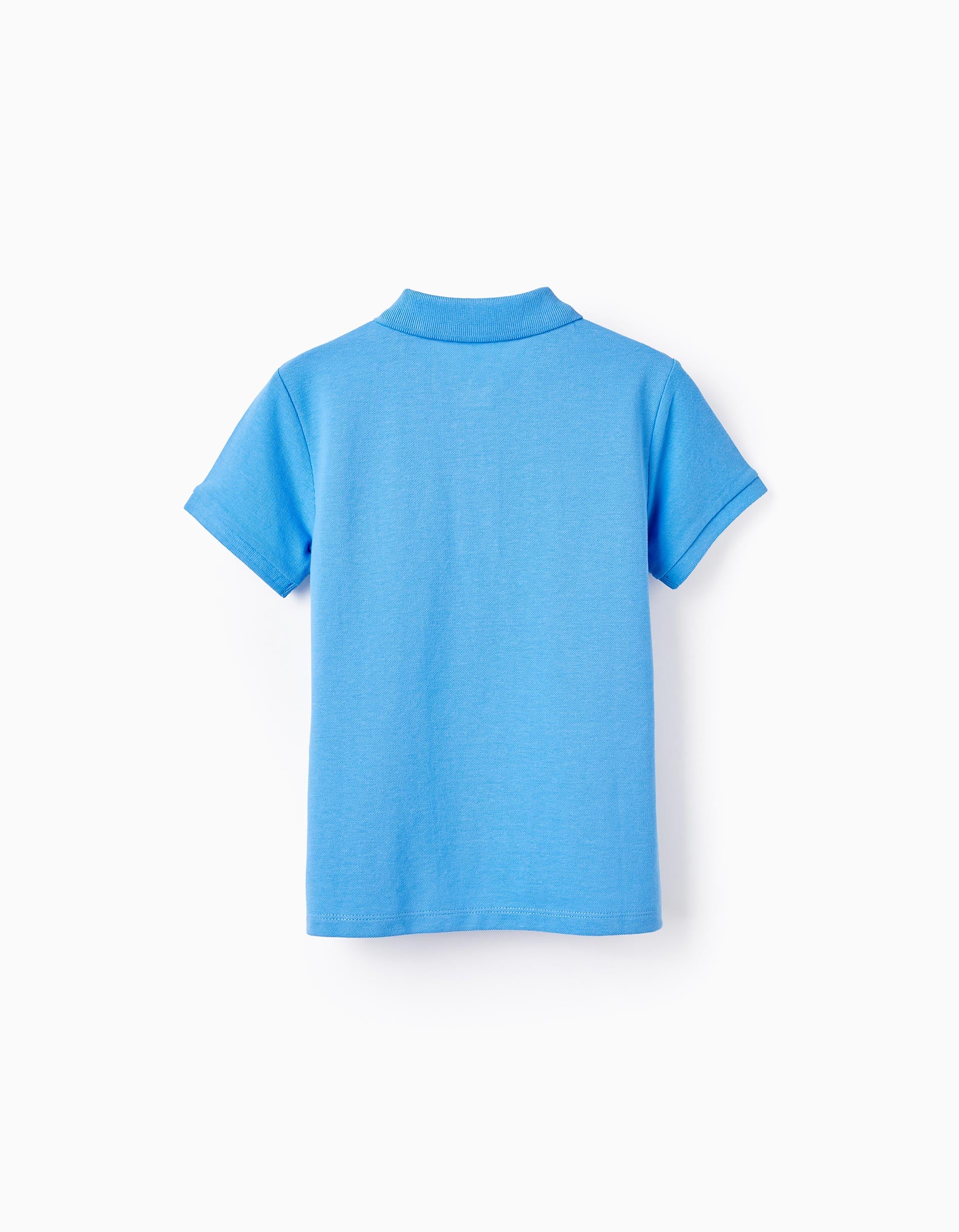 Polo in Cotton Piqué for Boys, Blue