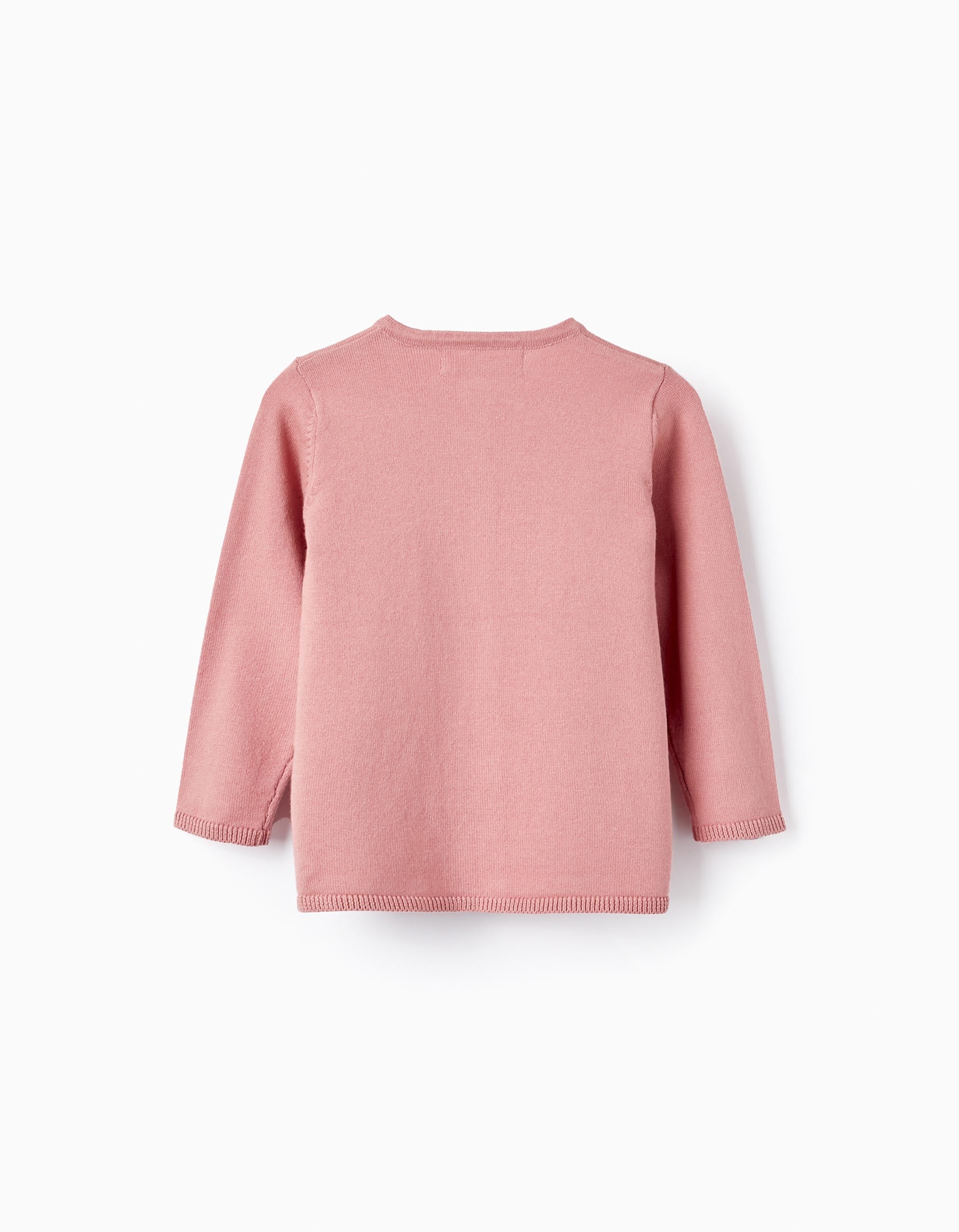 Veste en Maille en Coton pour Bébé Fille, Rose