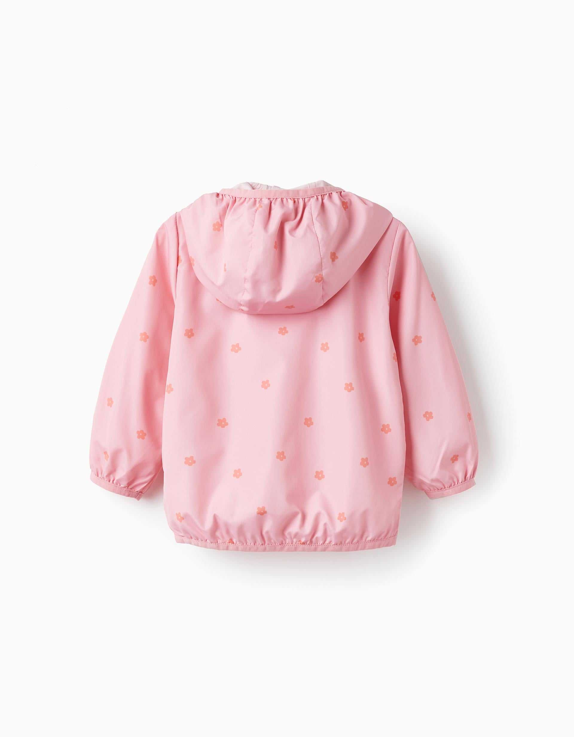 Hooded Windbreaker Jacket for Baby Girls 'Floral', Light Pink