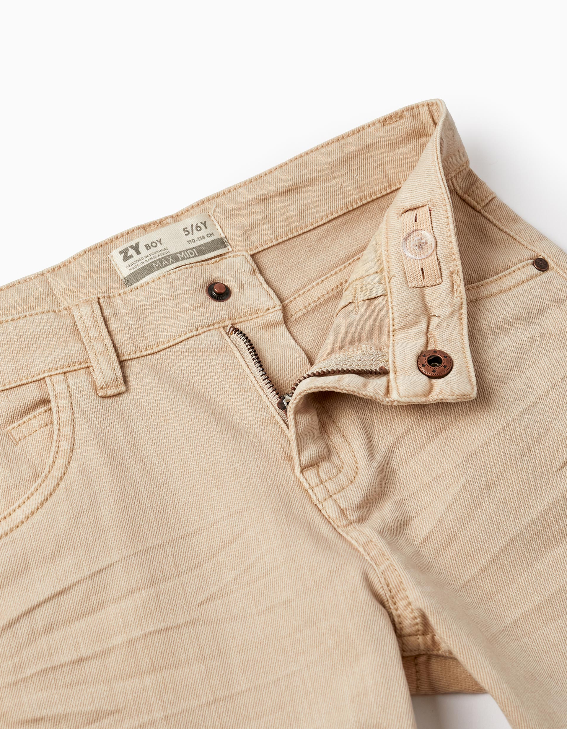 Twill Shorts for Boys 'Midi', Beige