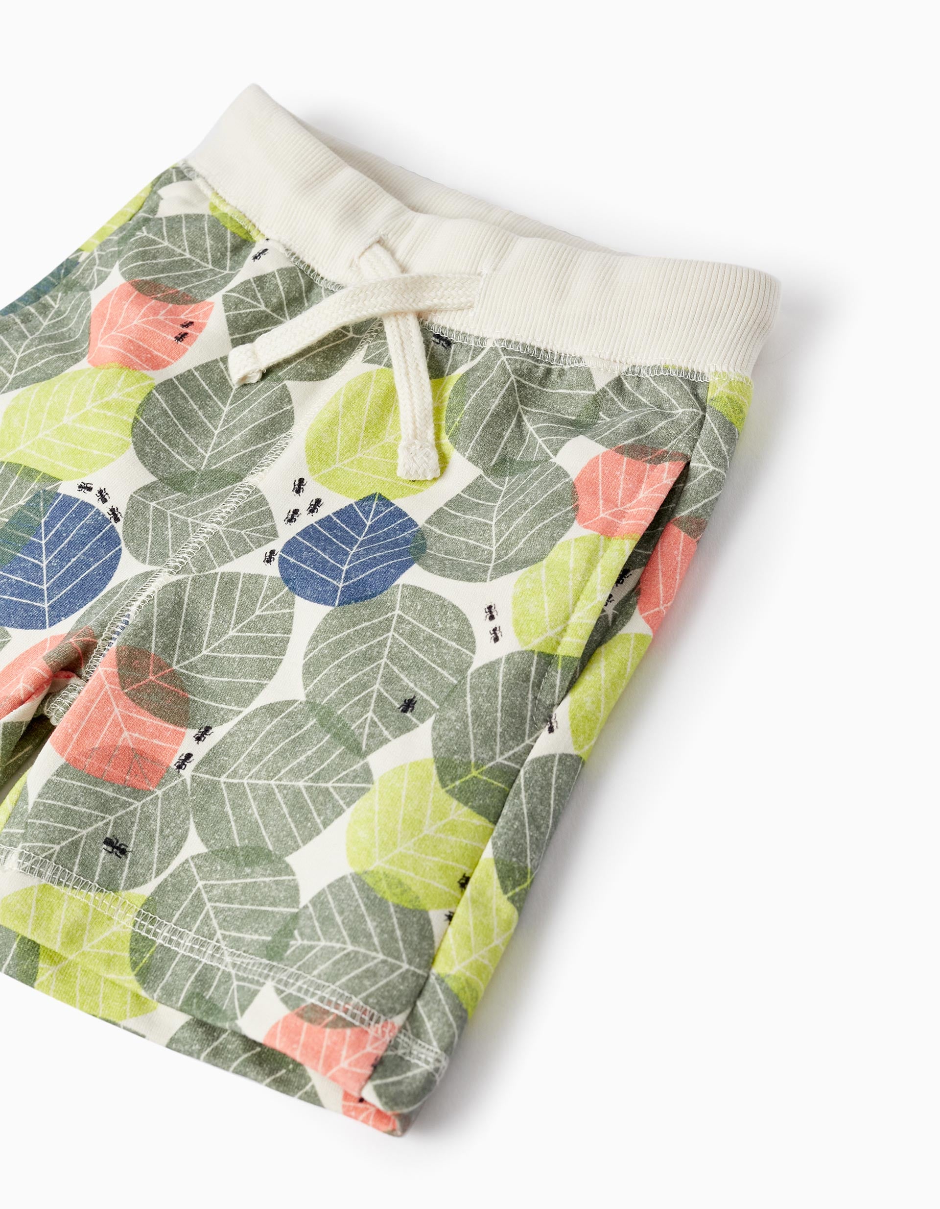 Shorts de sport pour bébé garçon 'Nature', Beige clair/Vert