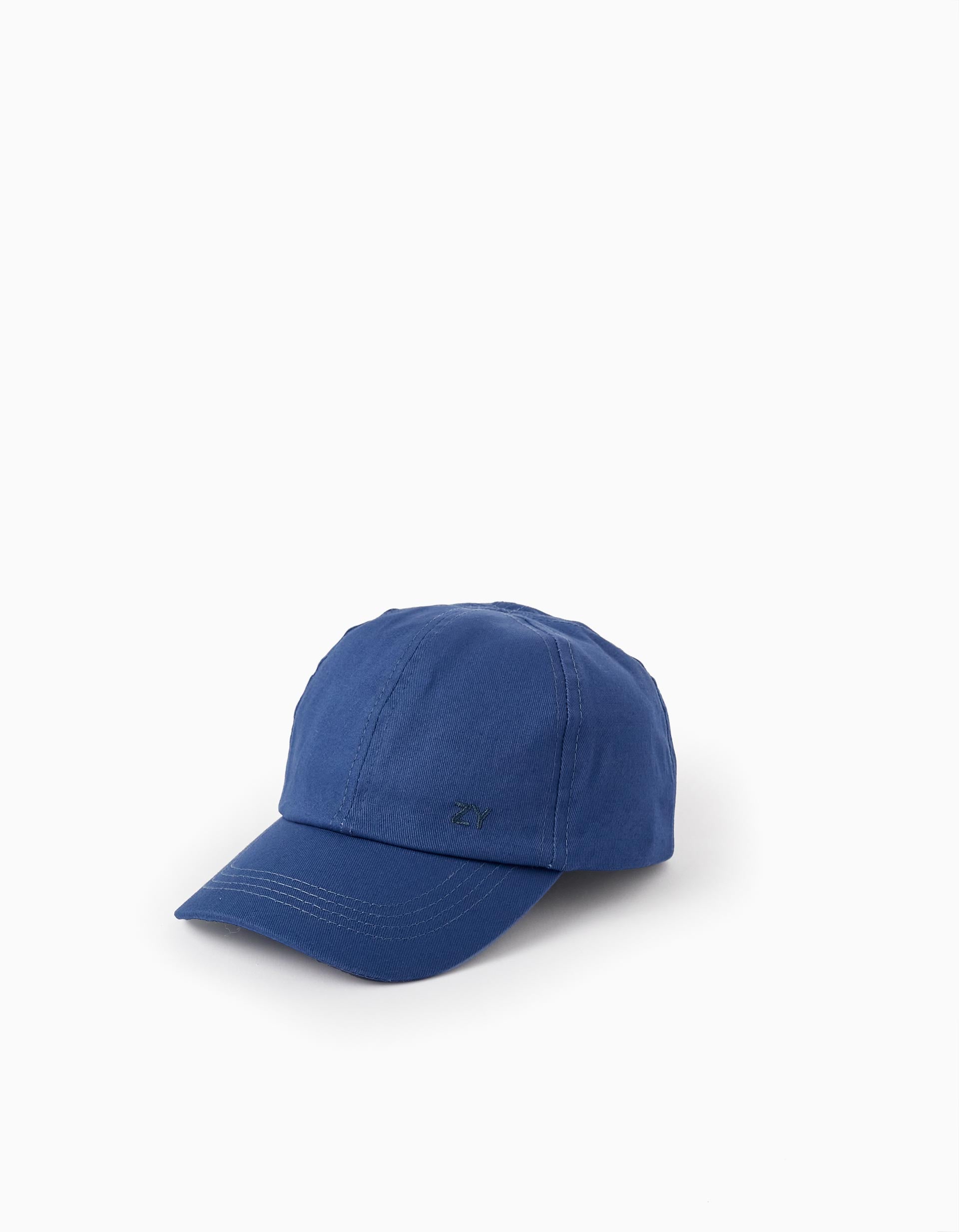 Casquette en coton pour garçon 'ZY', Bleu Foncé