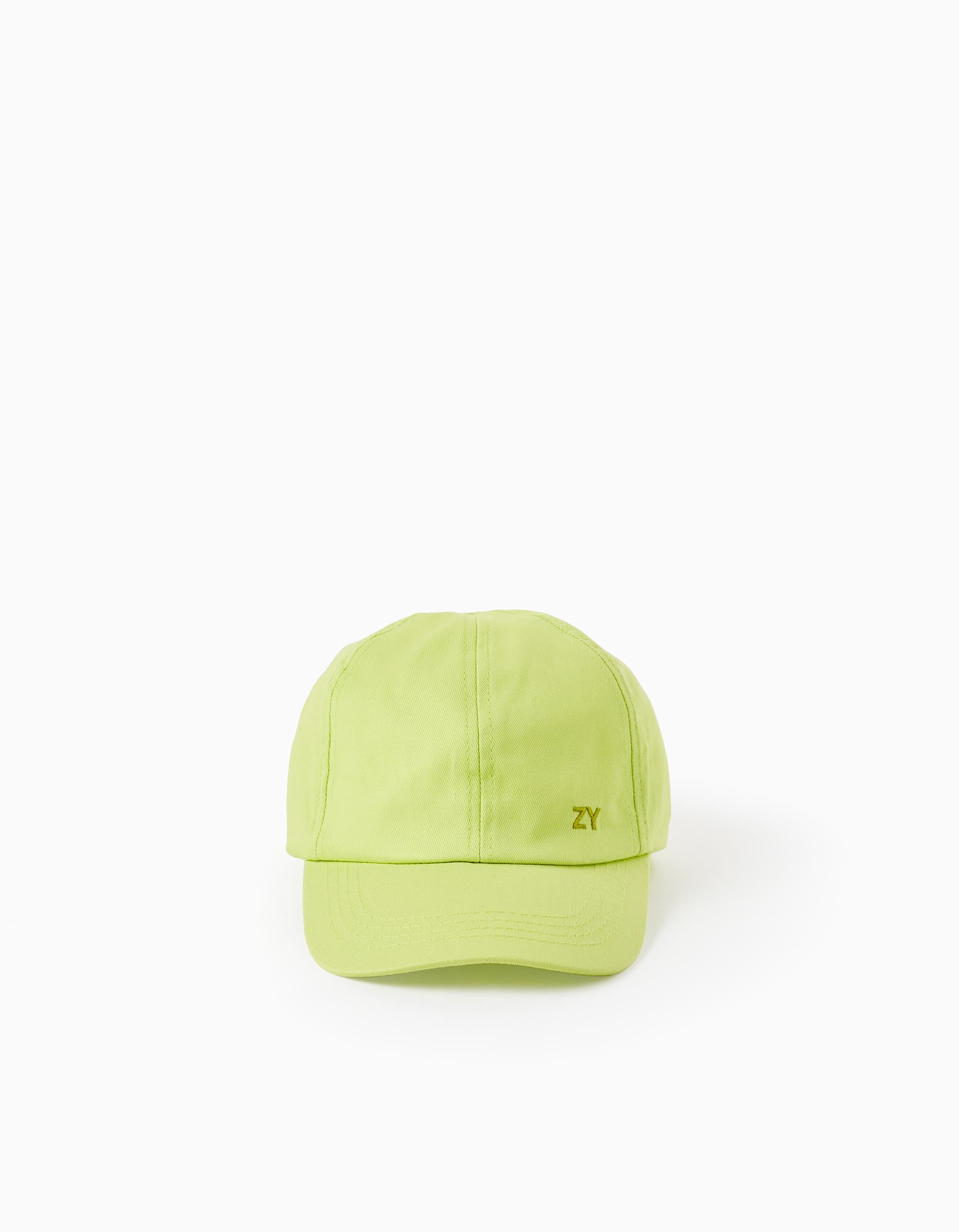 Casquette en coton pour garçon 'ZY', Vert Néon