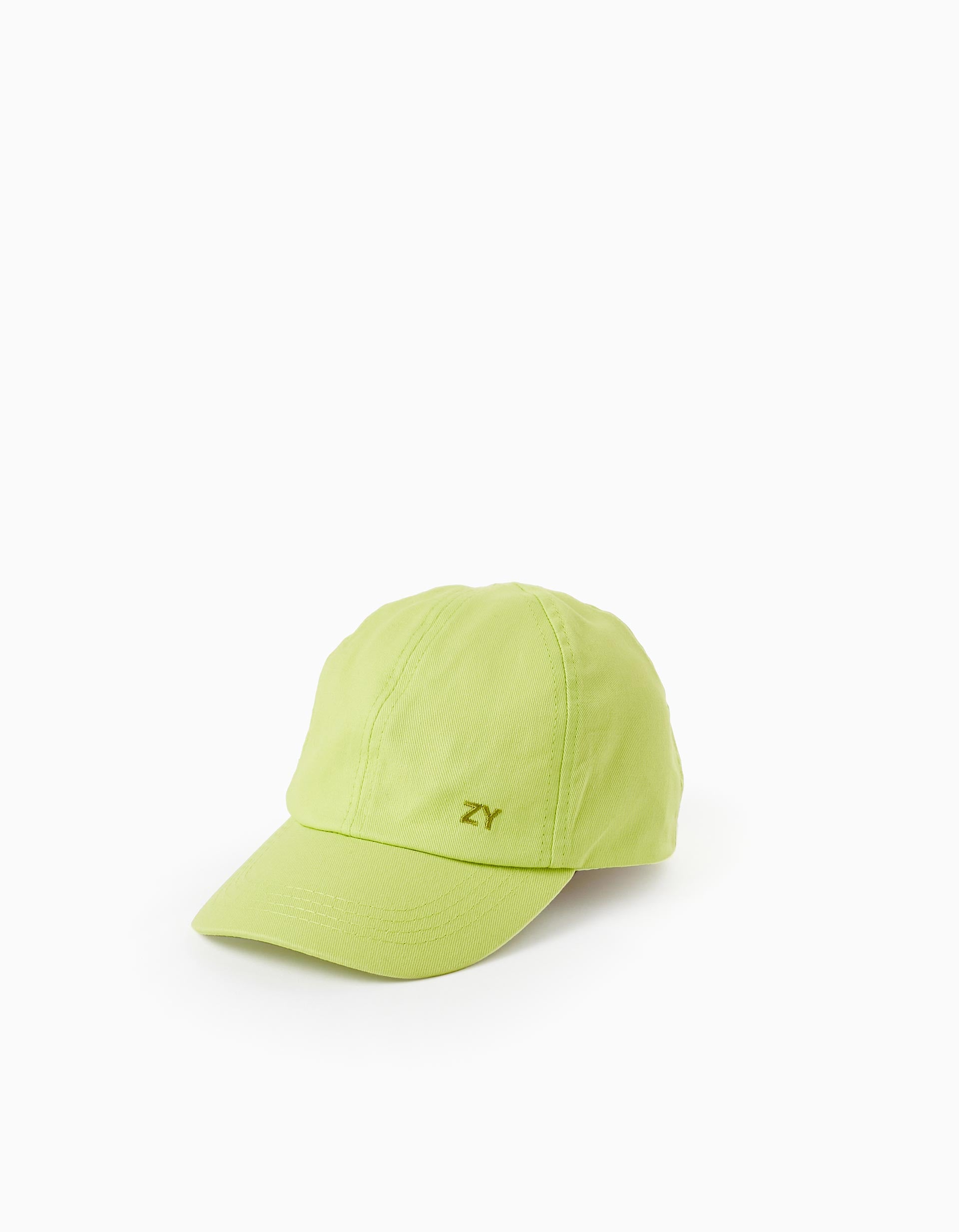 Casquette en coton pour garçon 'ZY', Vert Néon