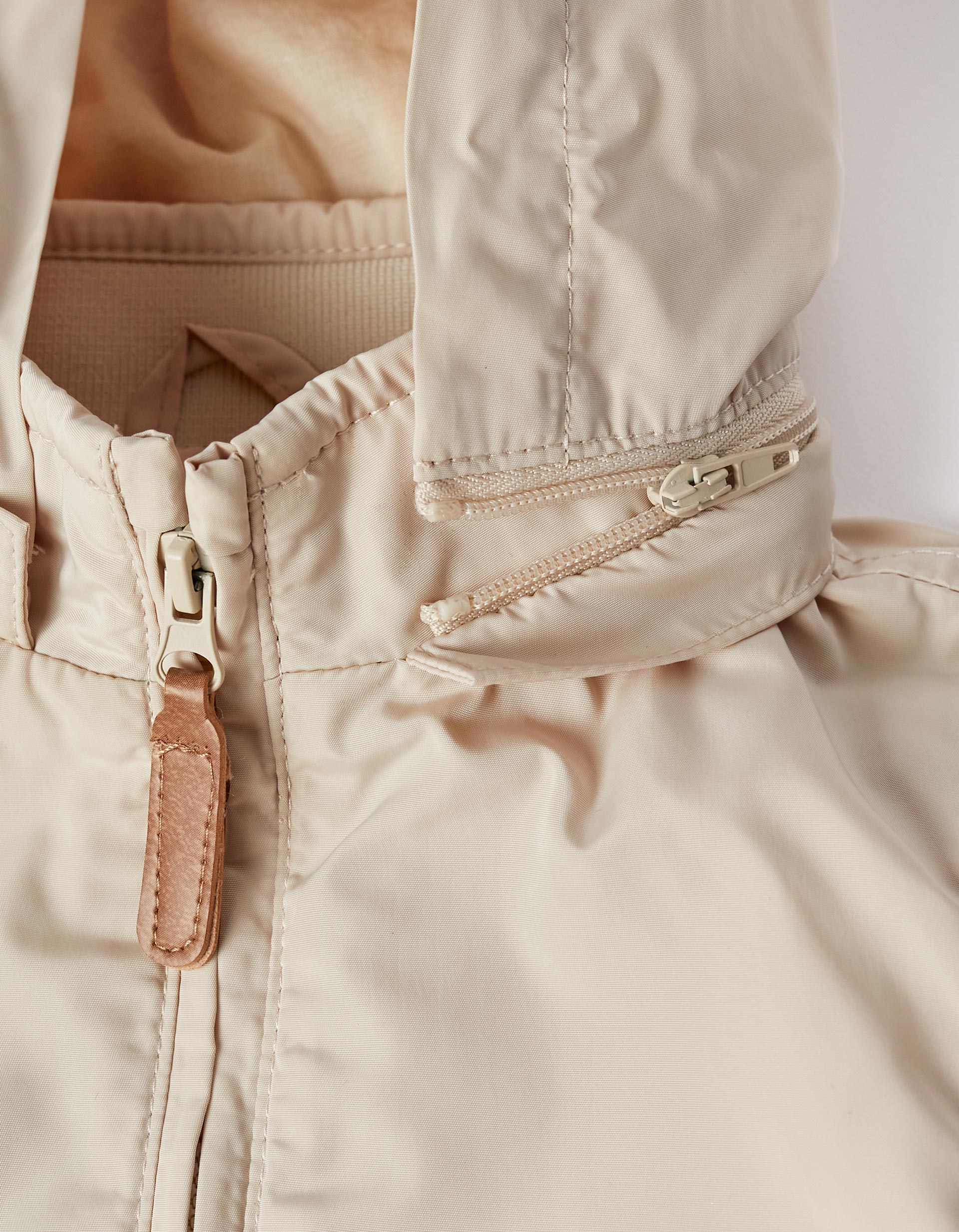 Manteau avec Capuche Amovible pour Bébé Garçon, Beige