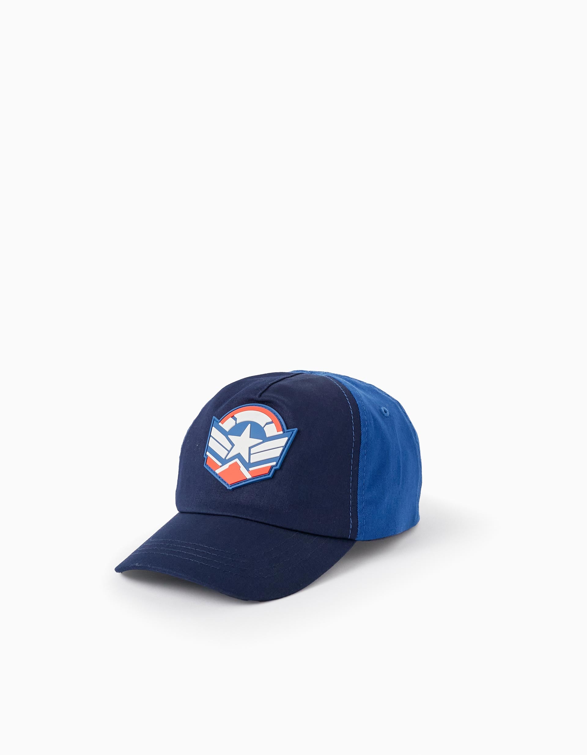 Casquette en coton pour garçon 'Capitaine Amérique', Bleu Foncé