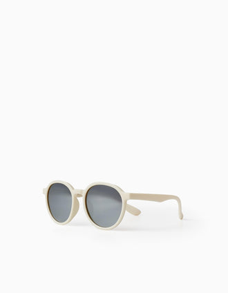 Lunettes de Soleil avec Protection UV Niveau 3 pour Fille, Blanc