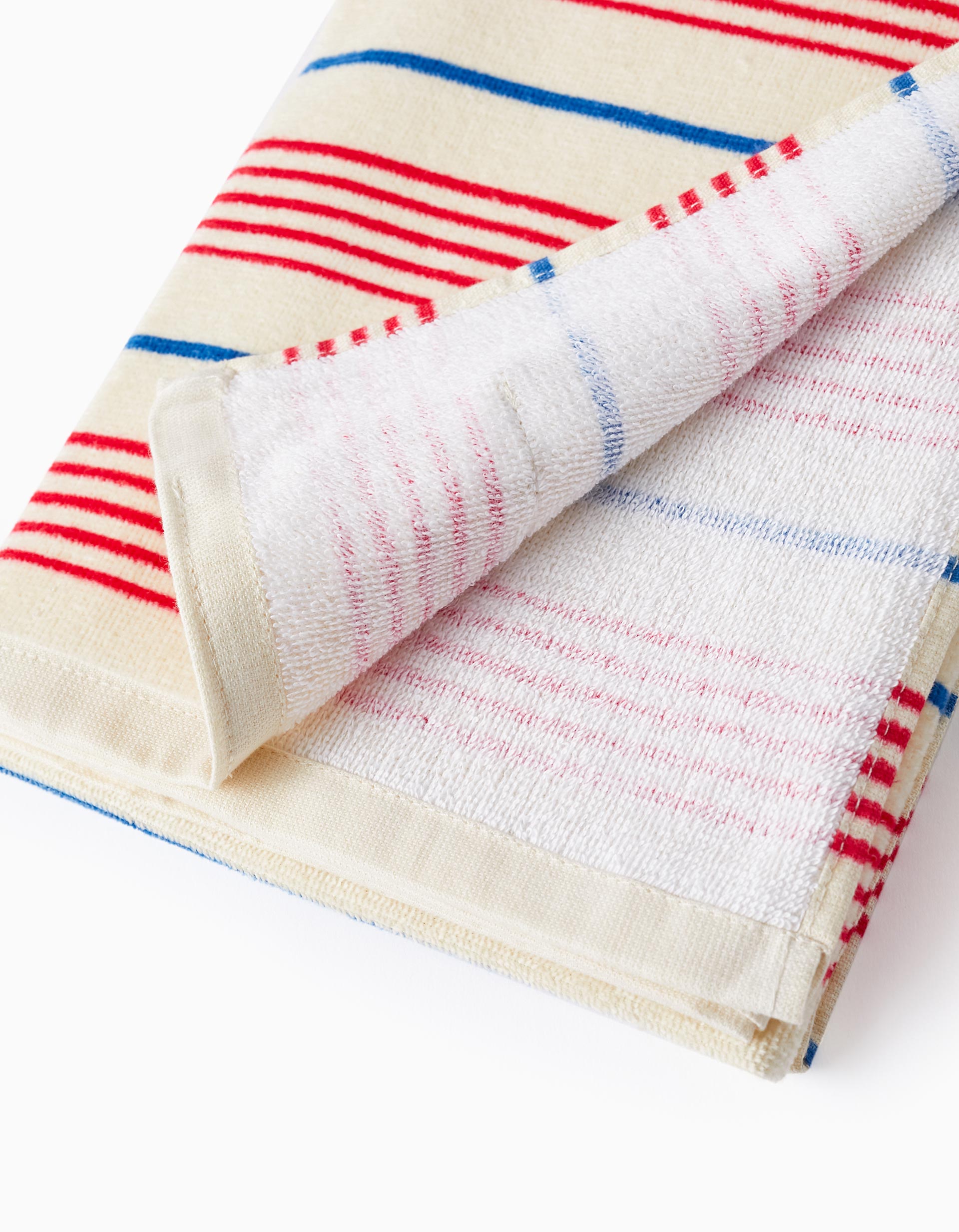 Serviette de Plage à Rayures pour Enfant 'The Perfect Towel, Beige'