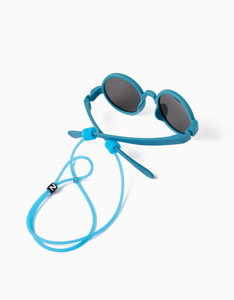 Lunettes de Soleil Flexibles avec Protection UV Niveau 3 pour bébé garçon, Bleu