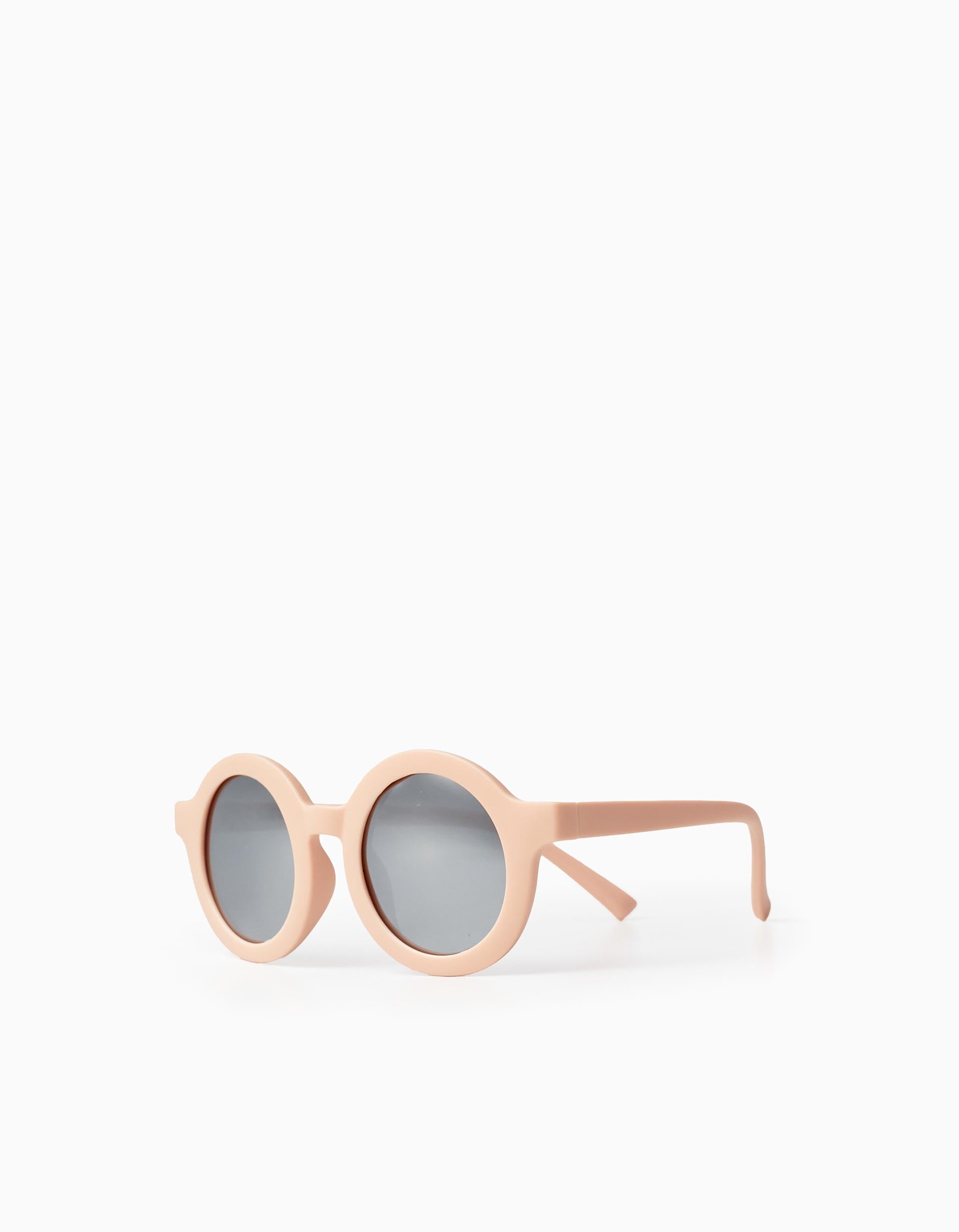 Lunettes de soleil flexibles avec protection UV pour bébé fille, Rose clair