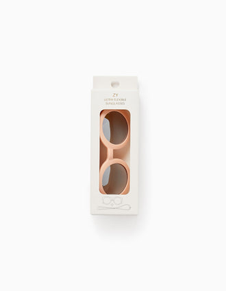 Lunettes de Soleil avec Protection UV Niveau 3 pour Bébé Fille, Rose Clair
