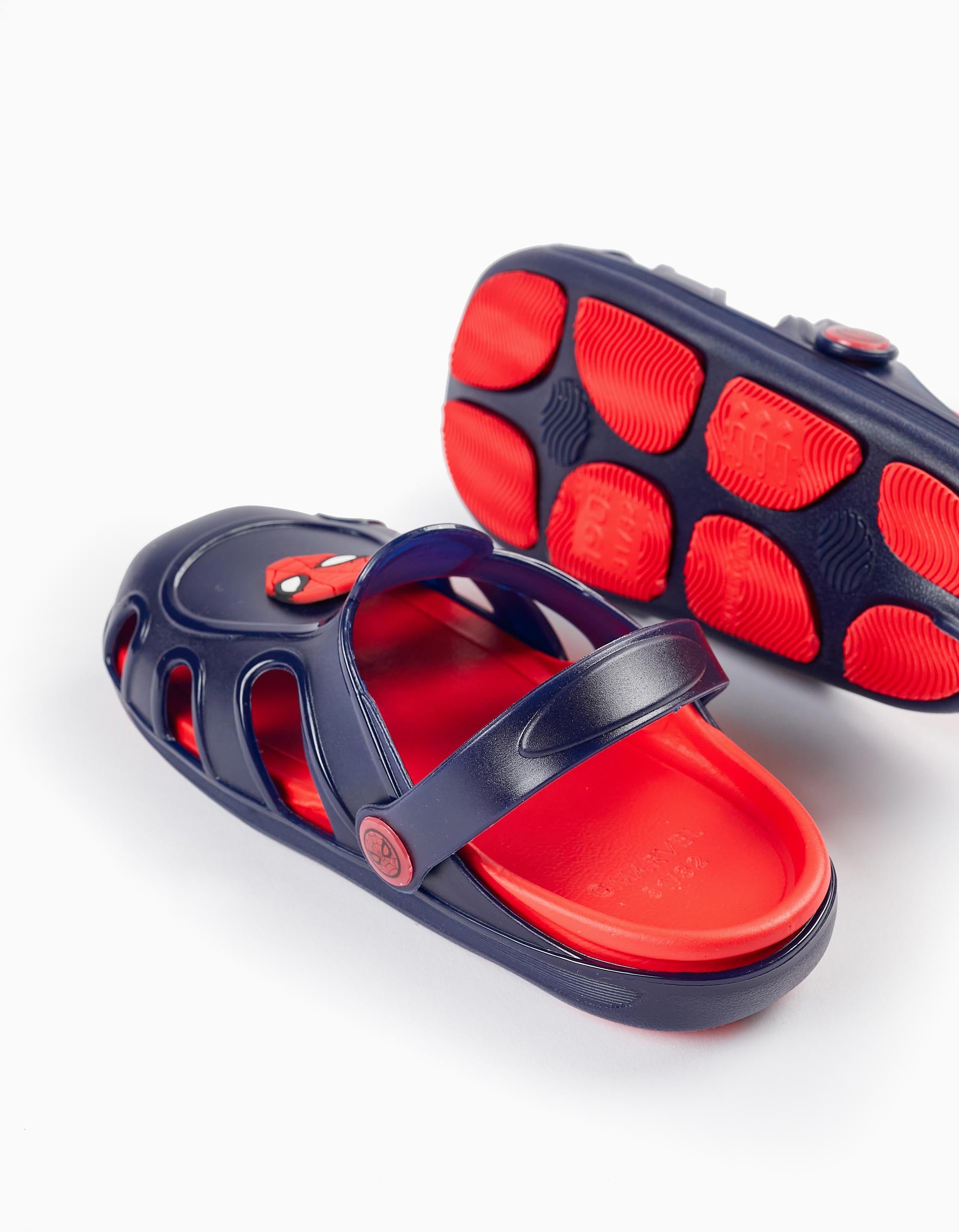 Sandales Clogs pour Garçon 'Homme-Araignée - ZY Delicious', Rouge/Bleu