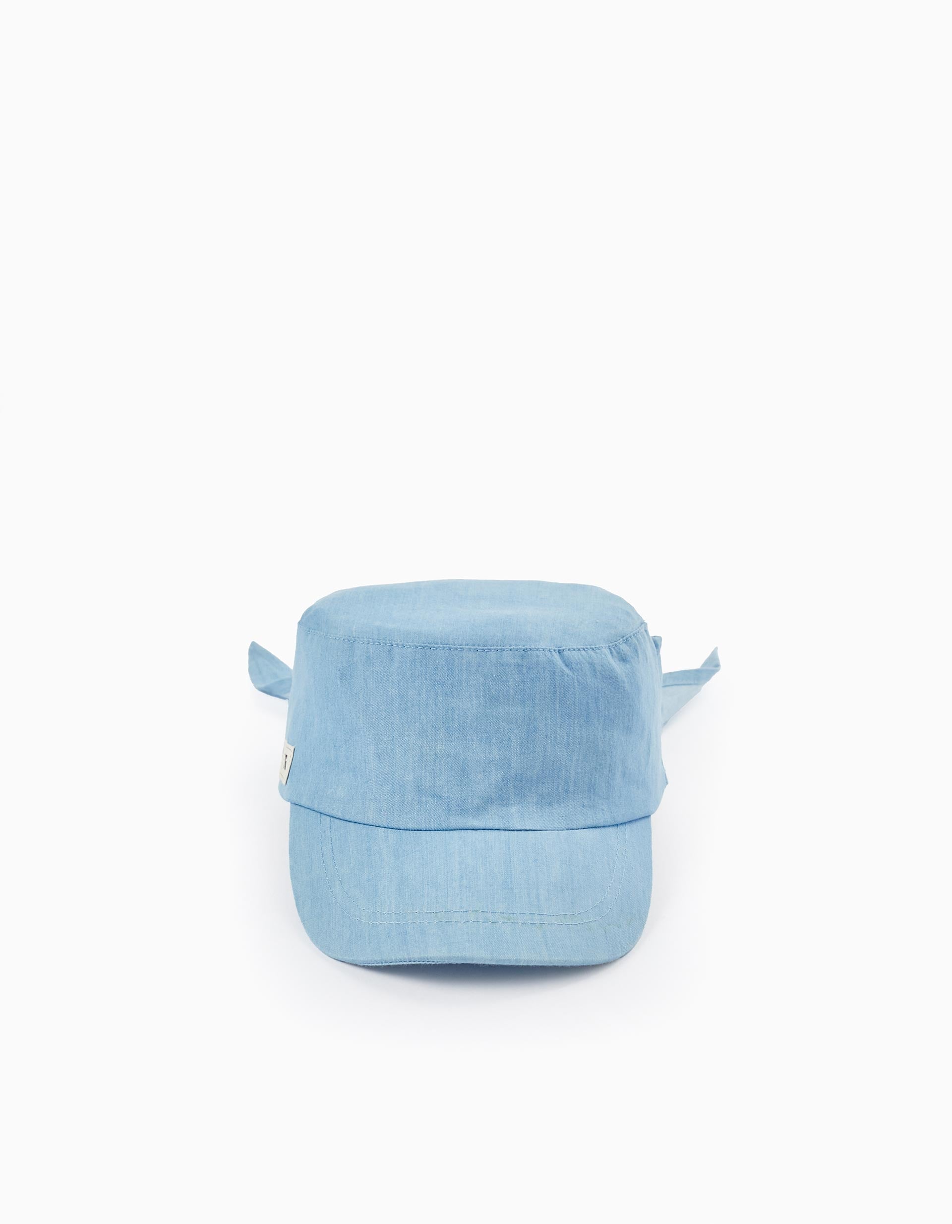 Casquette En Coton Avec Ruban Pour Fille, Bleu