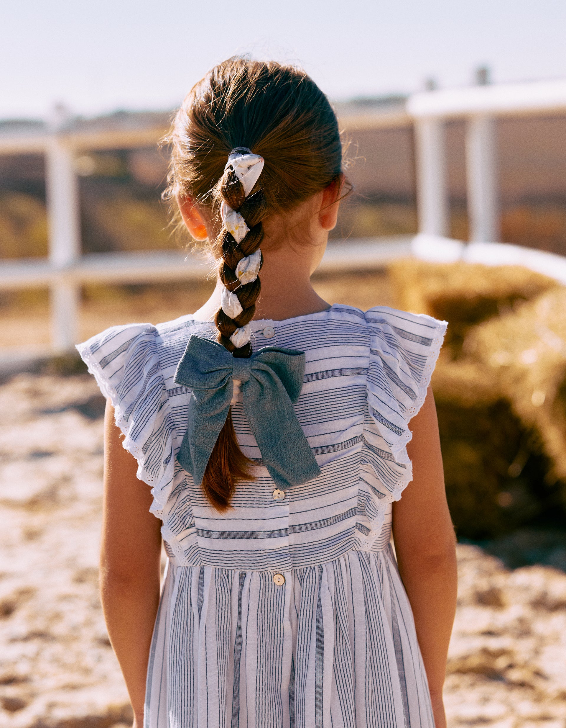 Travessão avec Noeud pour Bébé et Fille, Bleu