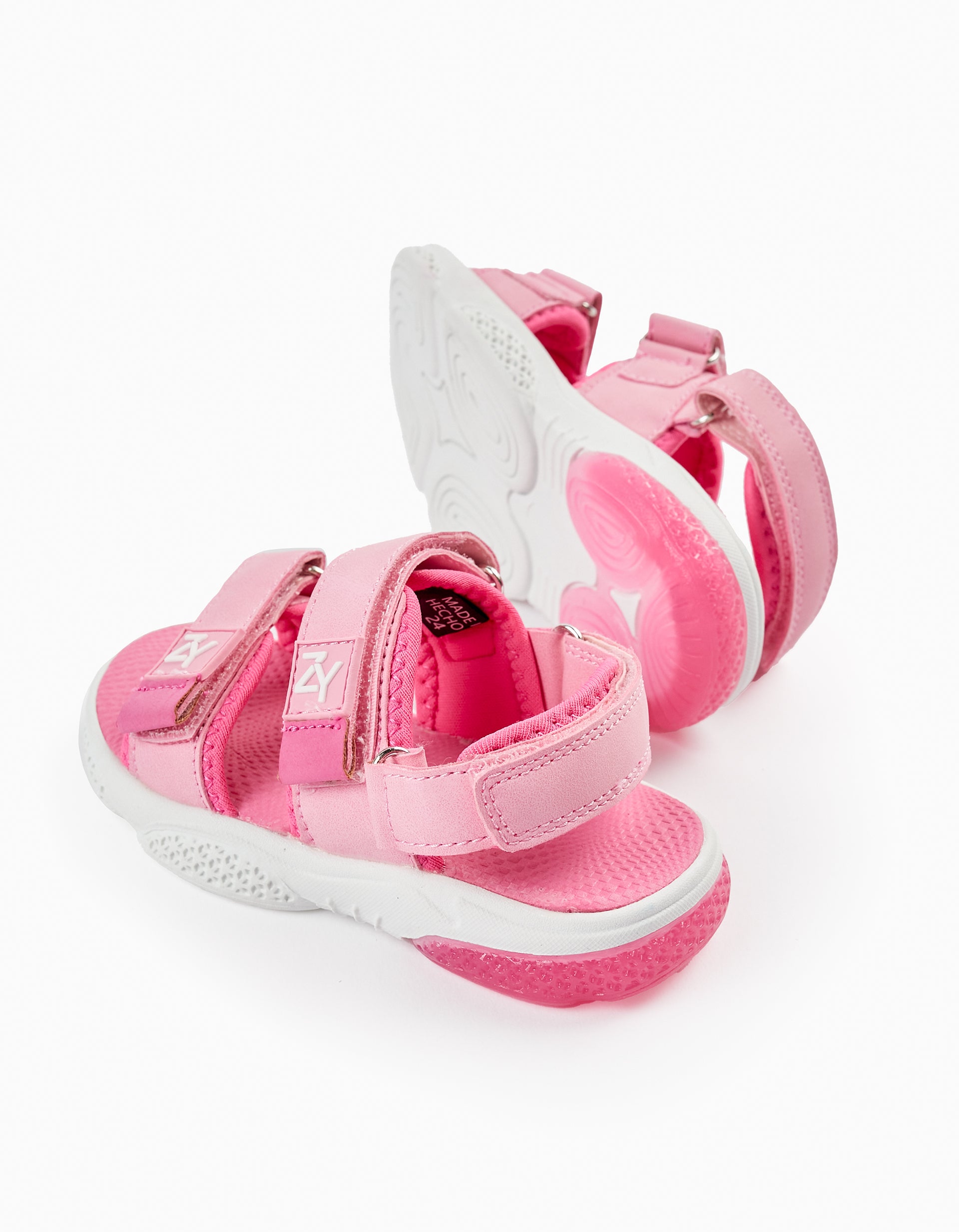 Sandales avec Lumières pour Bébé Fille 'Superlight ZY', Rose