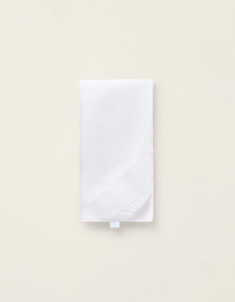 Classic Embroidered White Diaper 70X70Cm