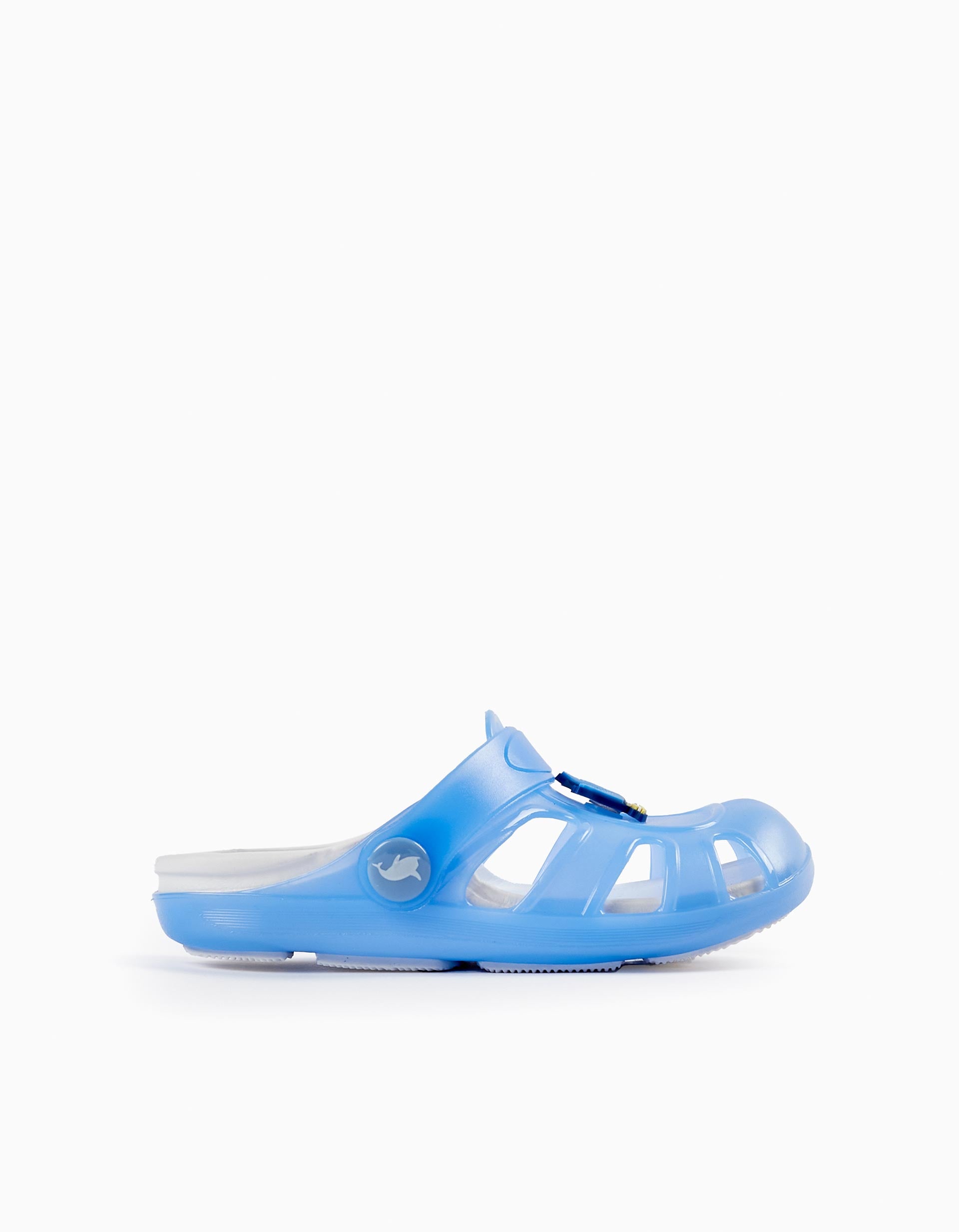 Sandalias Clogs para Bebé Niño 'Ballena - Delicious', Azul/Blanco