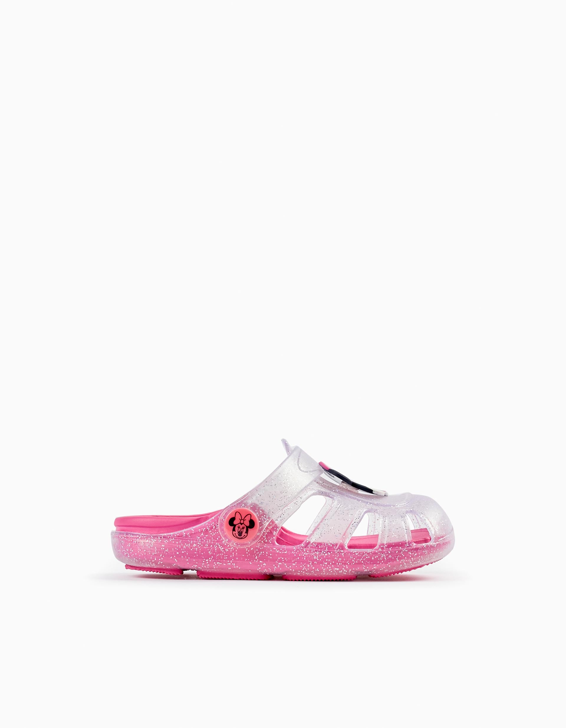 Sandales Clogs pour Bébé Fille 'Minnie - ZY Delicious', Transparent/Rose