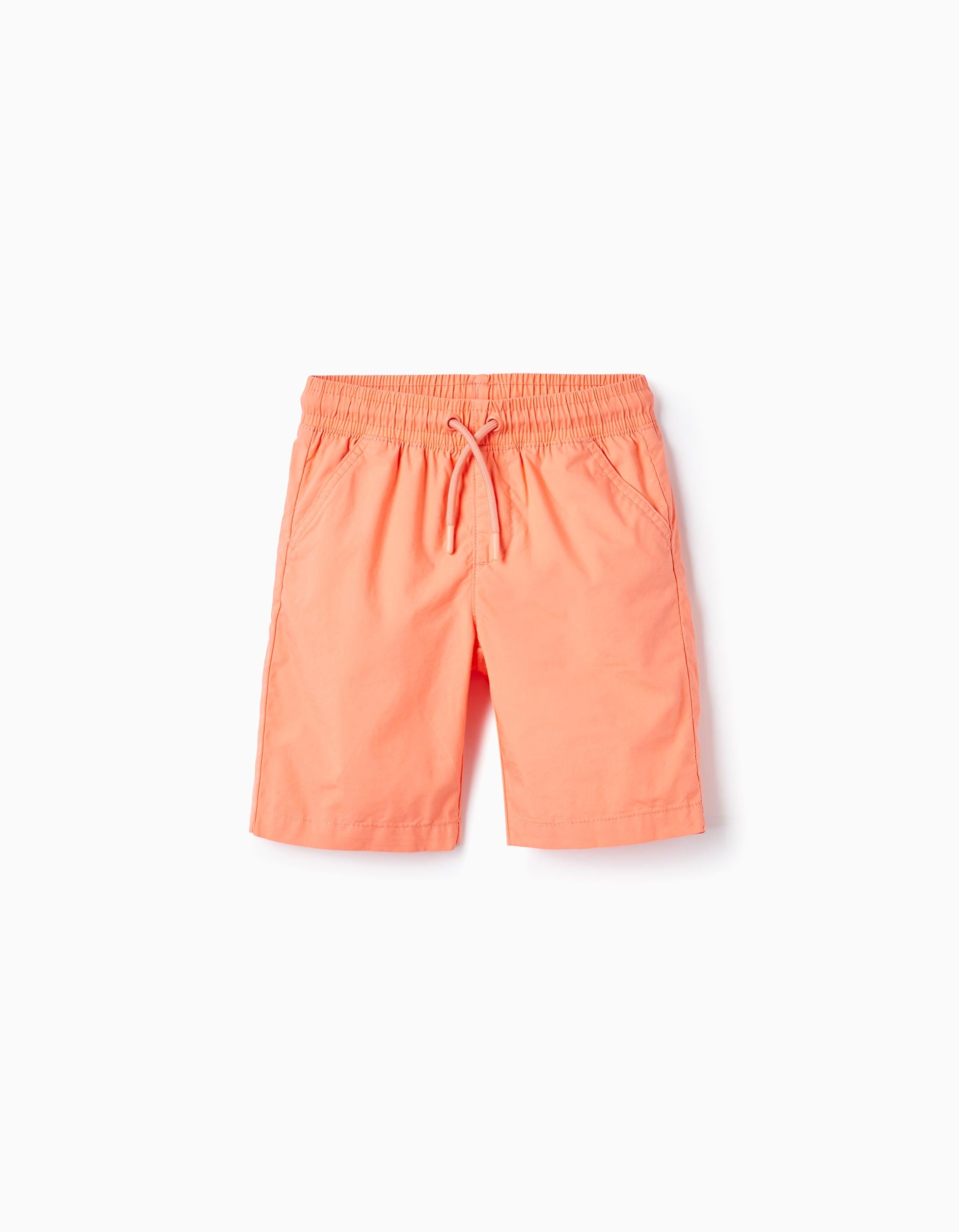 Short en Popeline pour Garçon, Corail