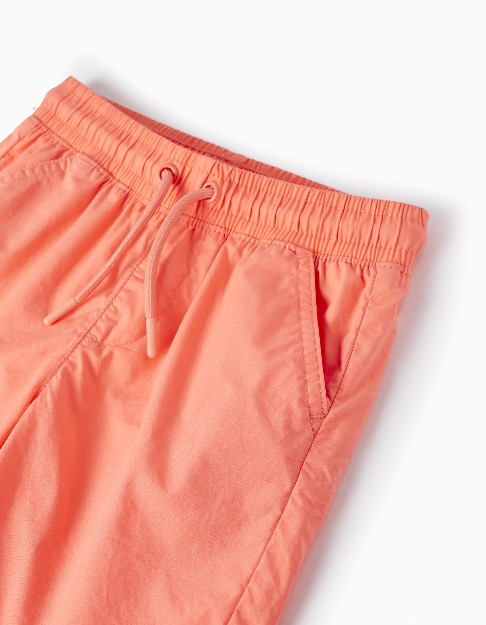 Short en Popeline pour Garçon, Corail