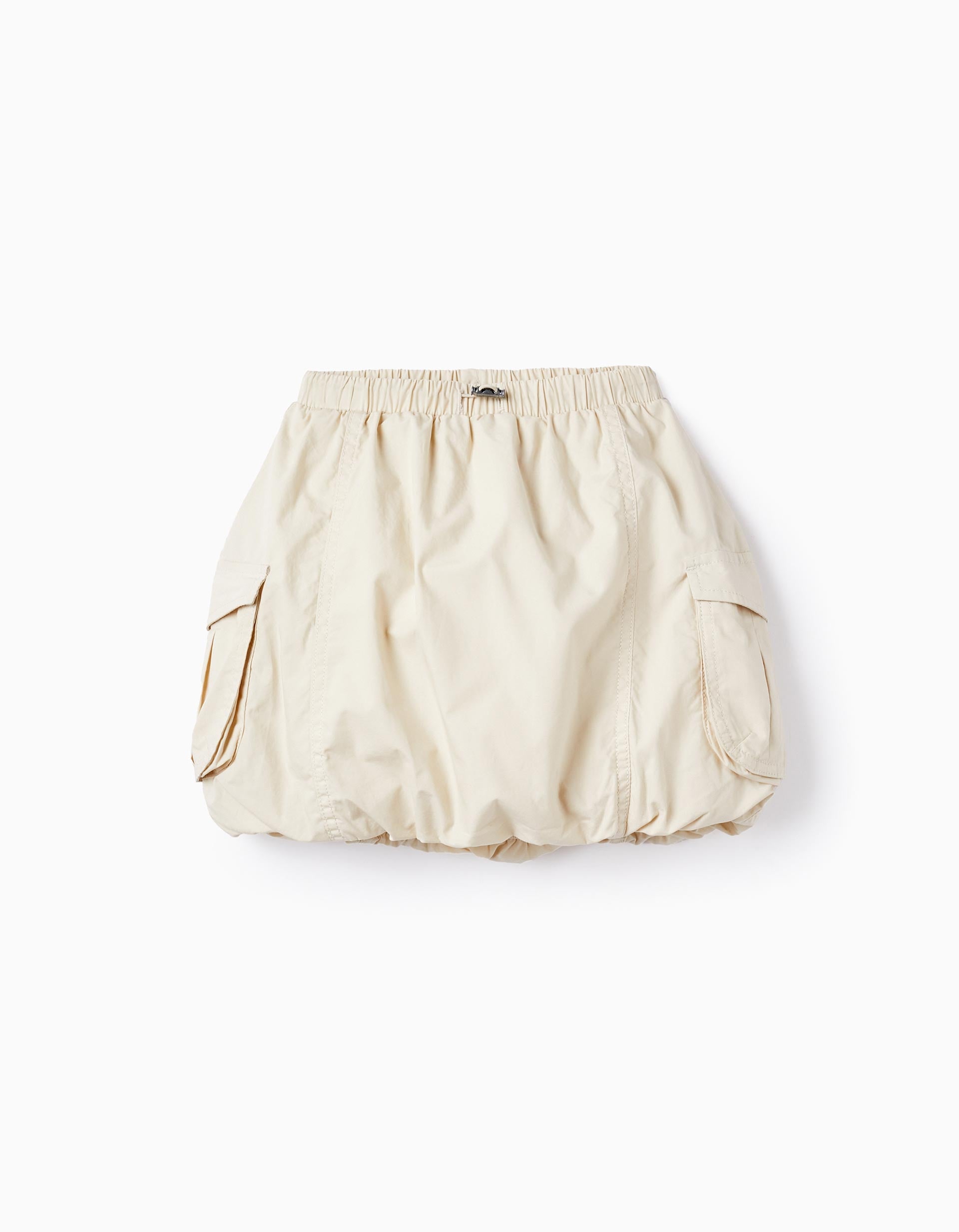 Jupe Cargo avec Doublure en Coton pour Fille, Beige