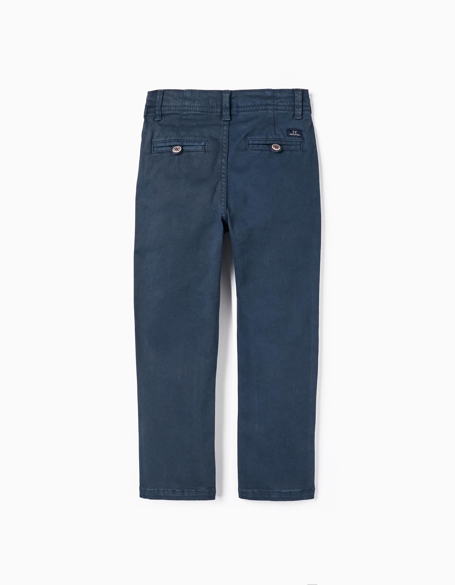 Pantalón Chino para Niño 'Slim Fit', Azul Oscuro