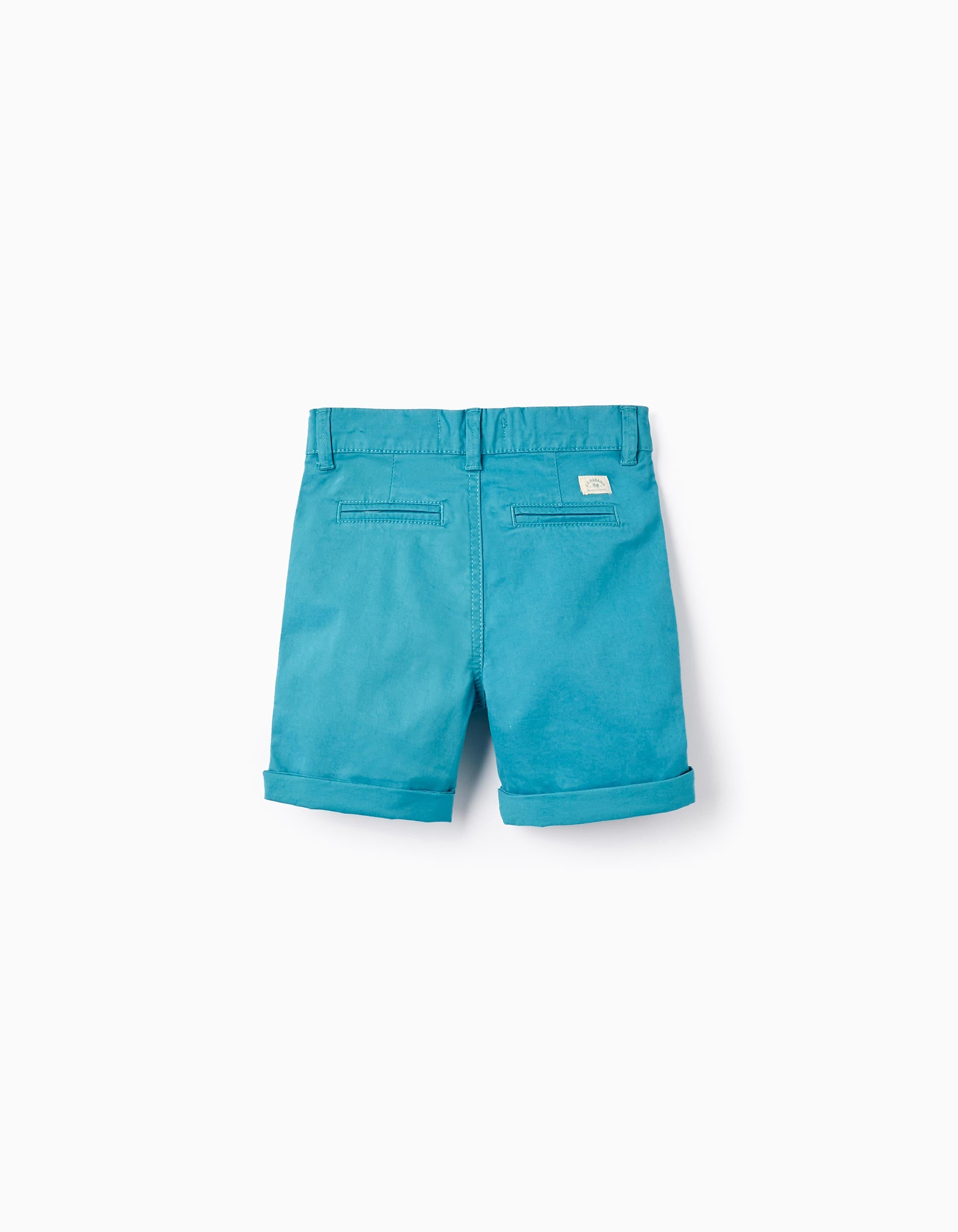 Short Chino en Coton pour Bébé Garçon, Turquoise