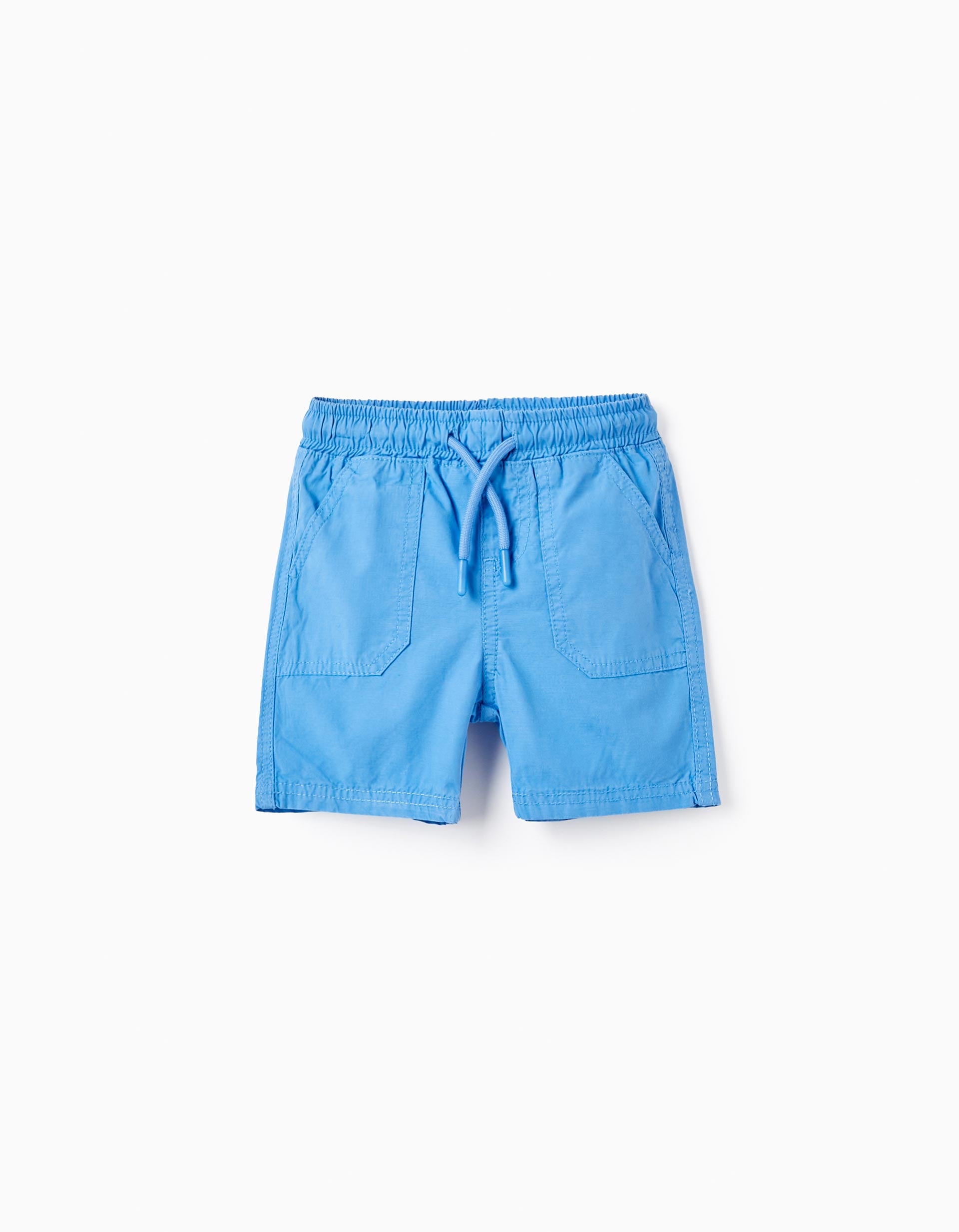 Short En Coton Pour Bébé Garçon, Bleu