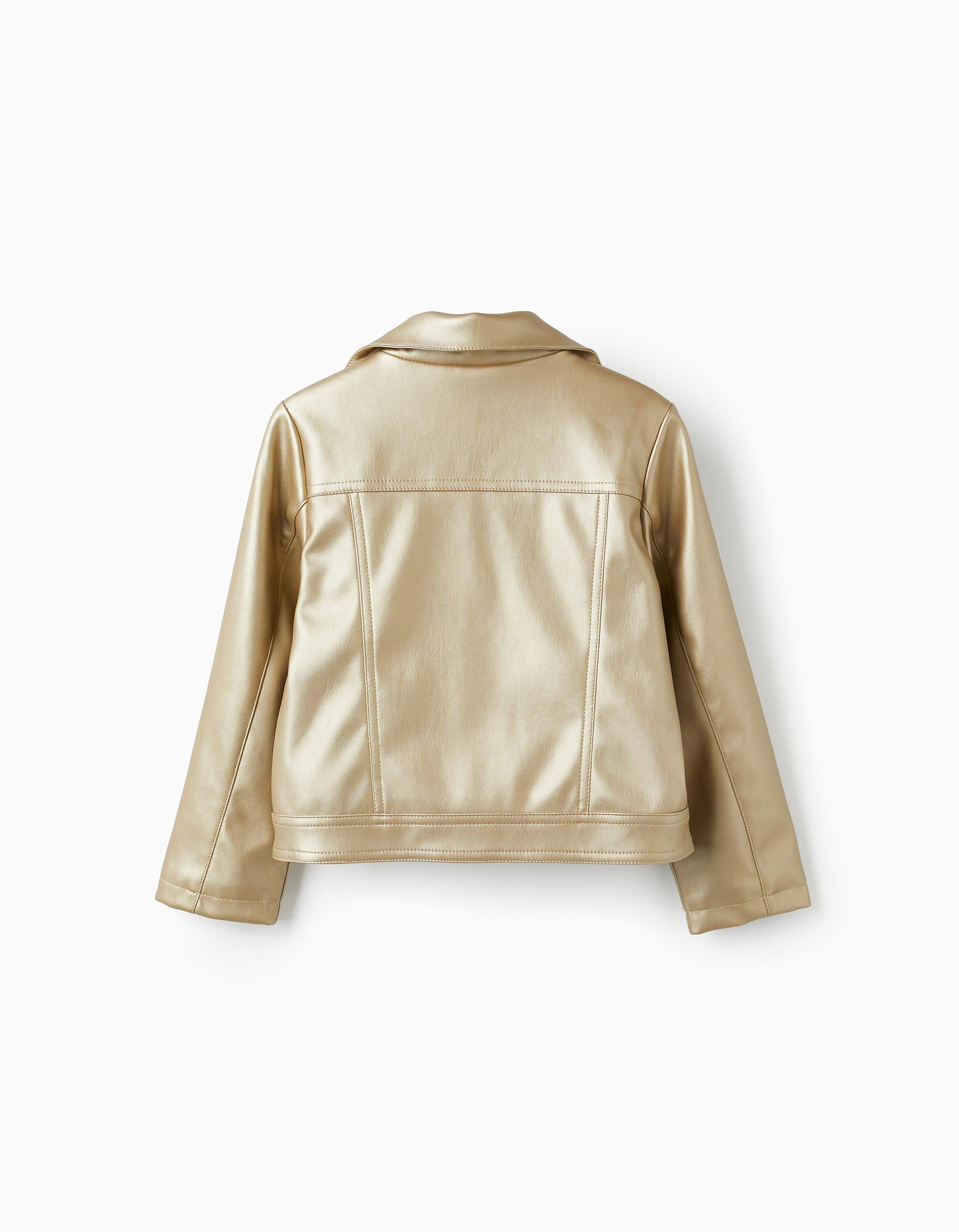 Casaco Biker para Menina, Dourado