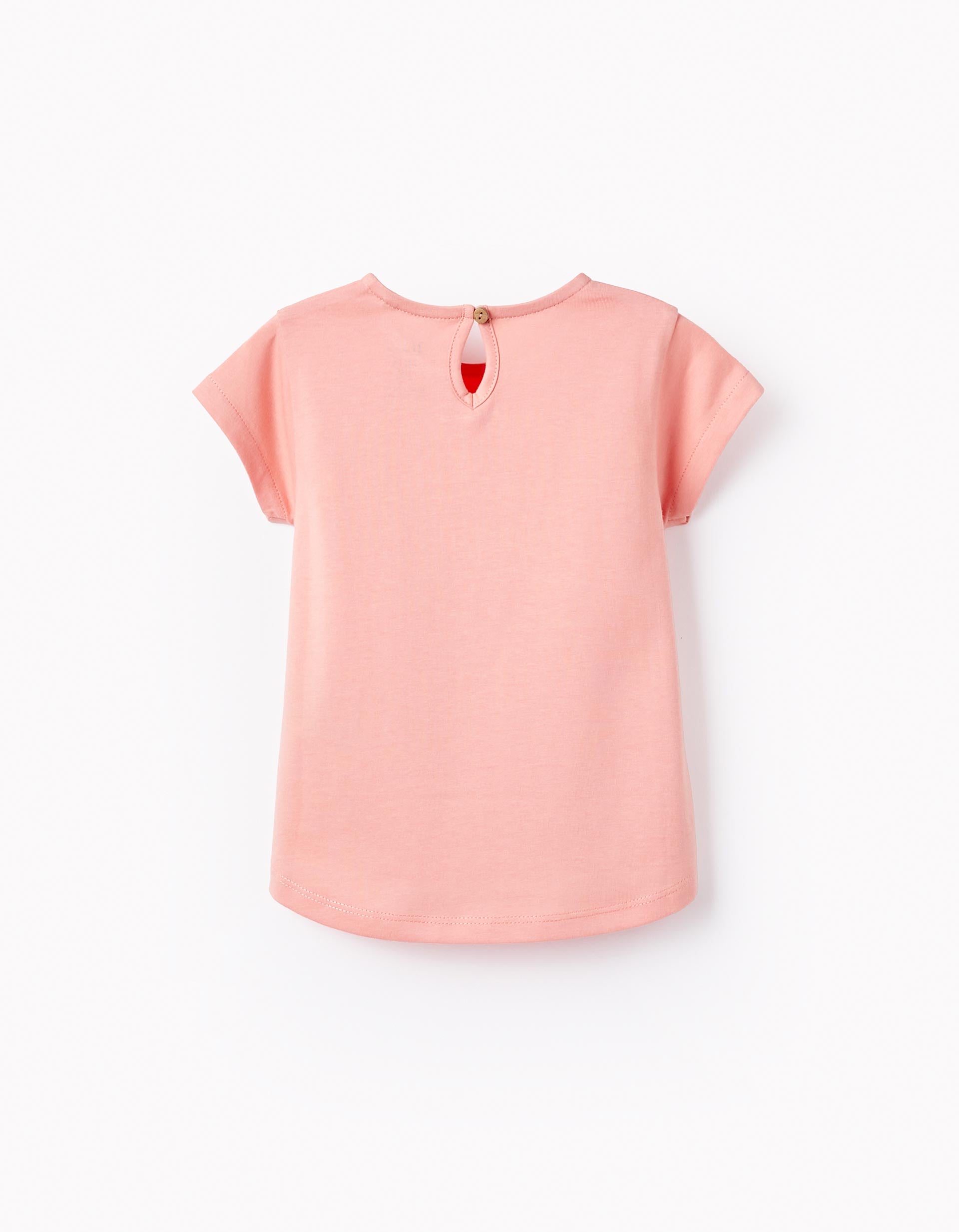 T-Shirt De Coton Pour Bébé Fille 'Tropics', Rose