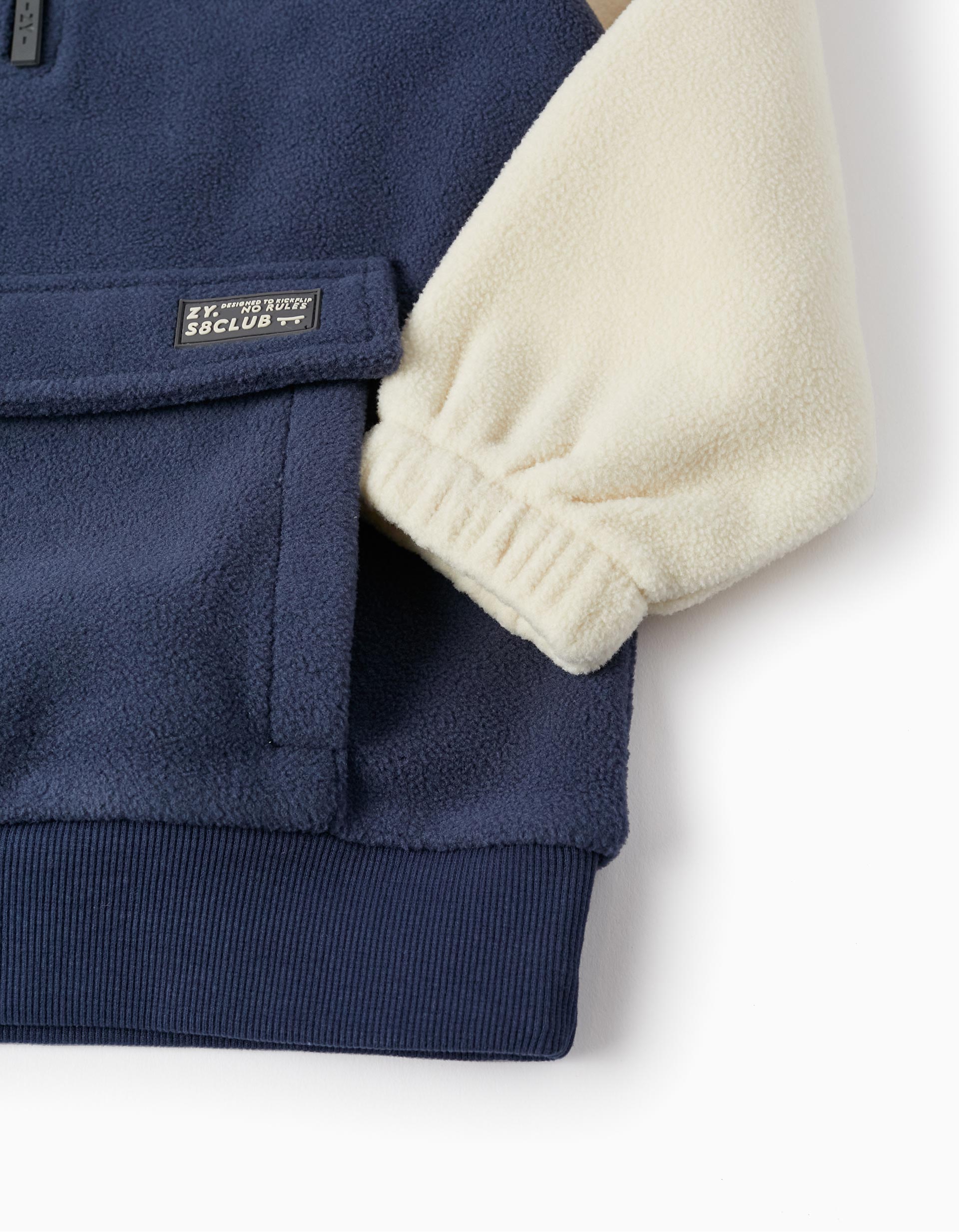 Polar Jumper for Boys, Beige/Dark Blue