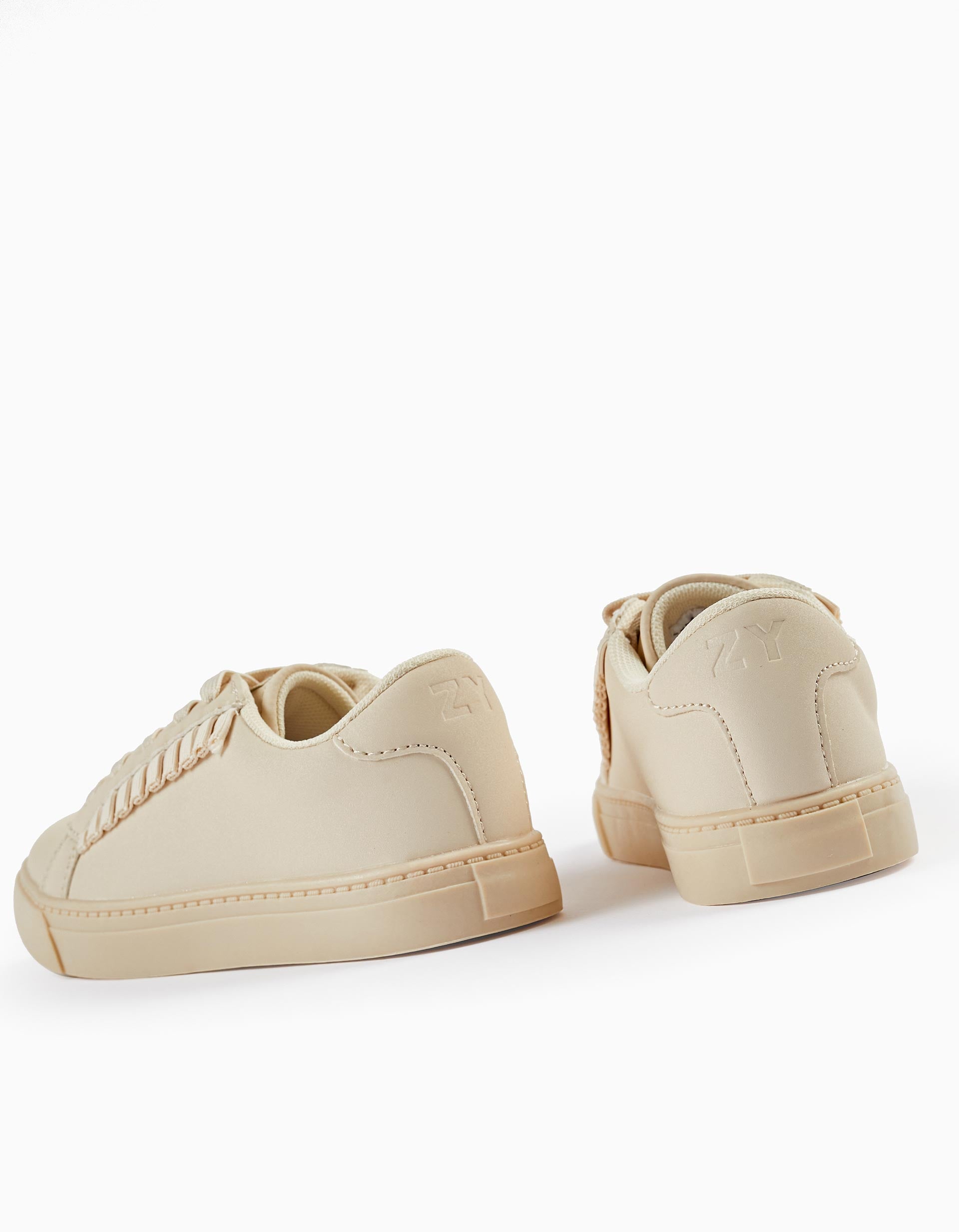 Zapatillas con Volantes para Niña, Beige