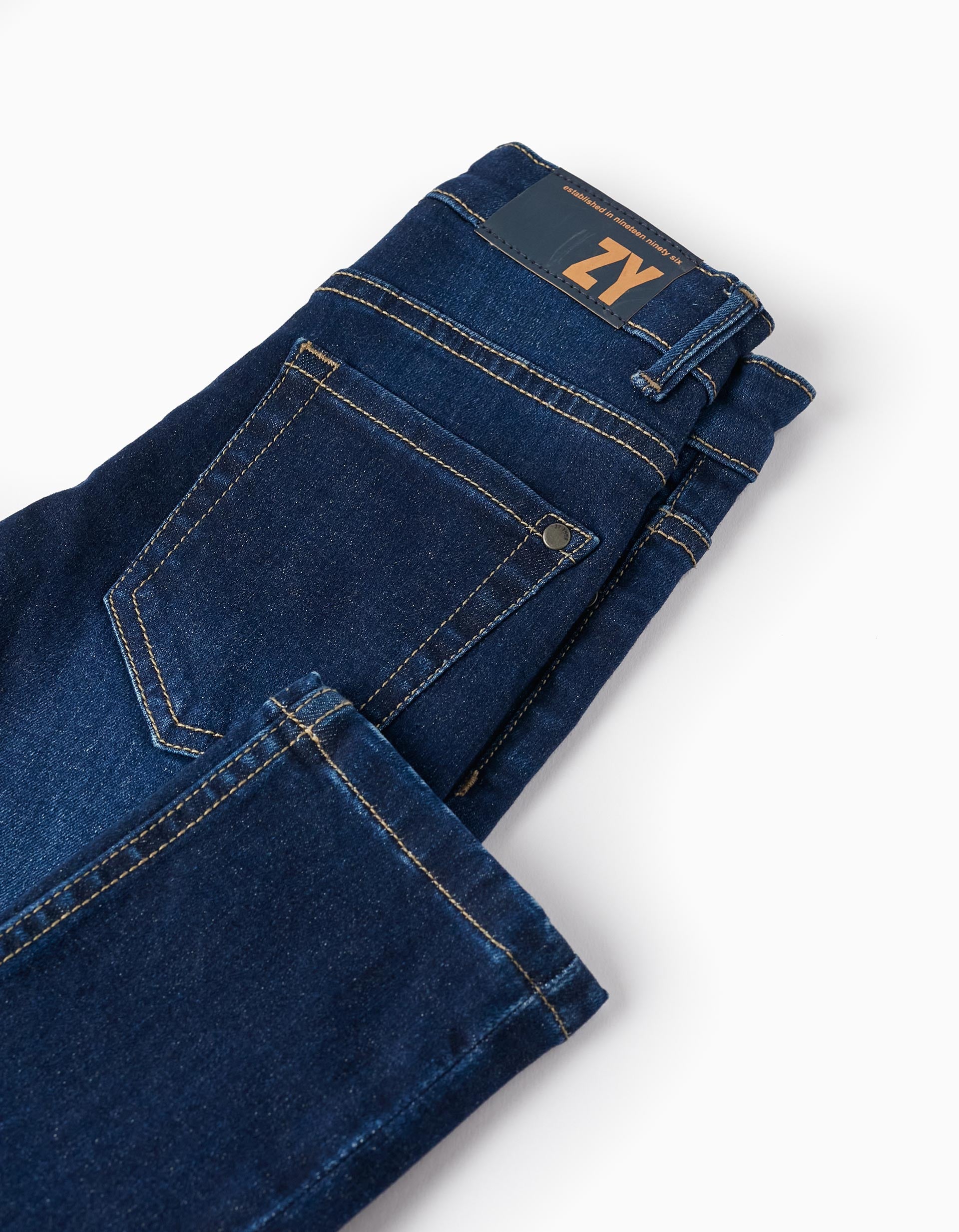 Pantalones de Ganga para Niño 'Slim Fit', Azul Oscuro