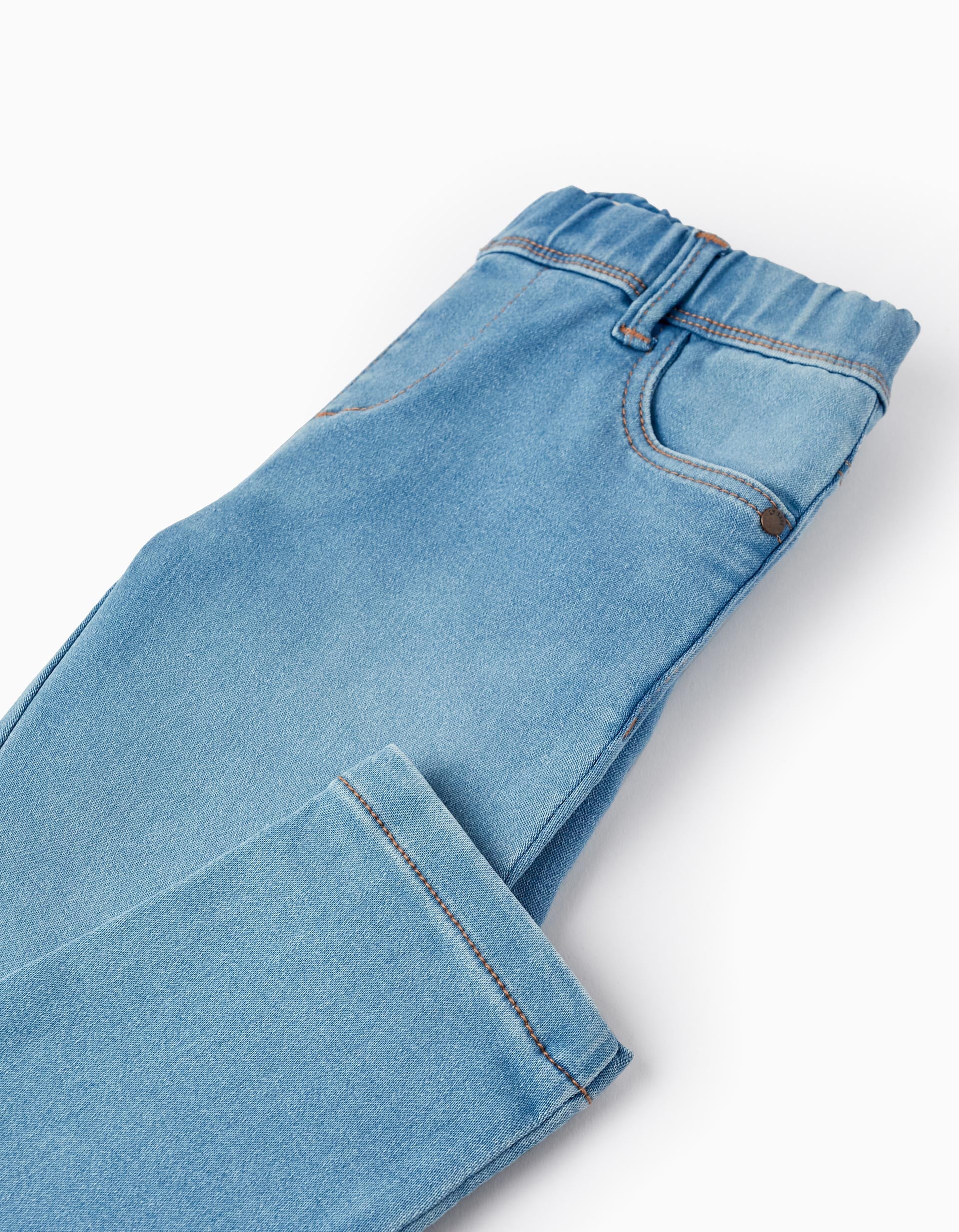 Jeggings de Ganga para Menina, Azul Claro