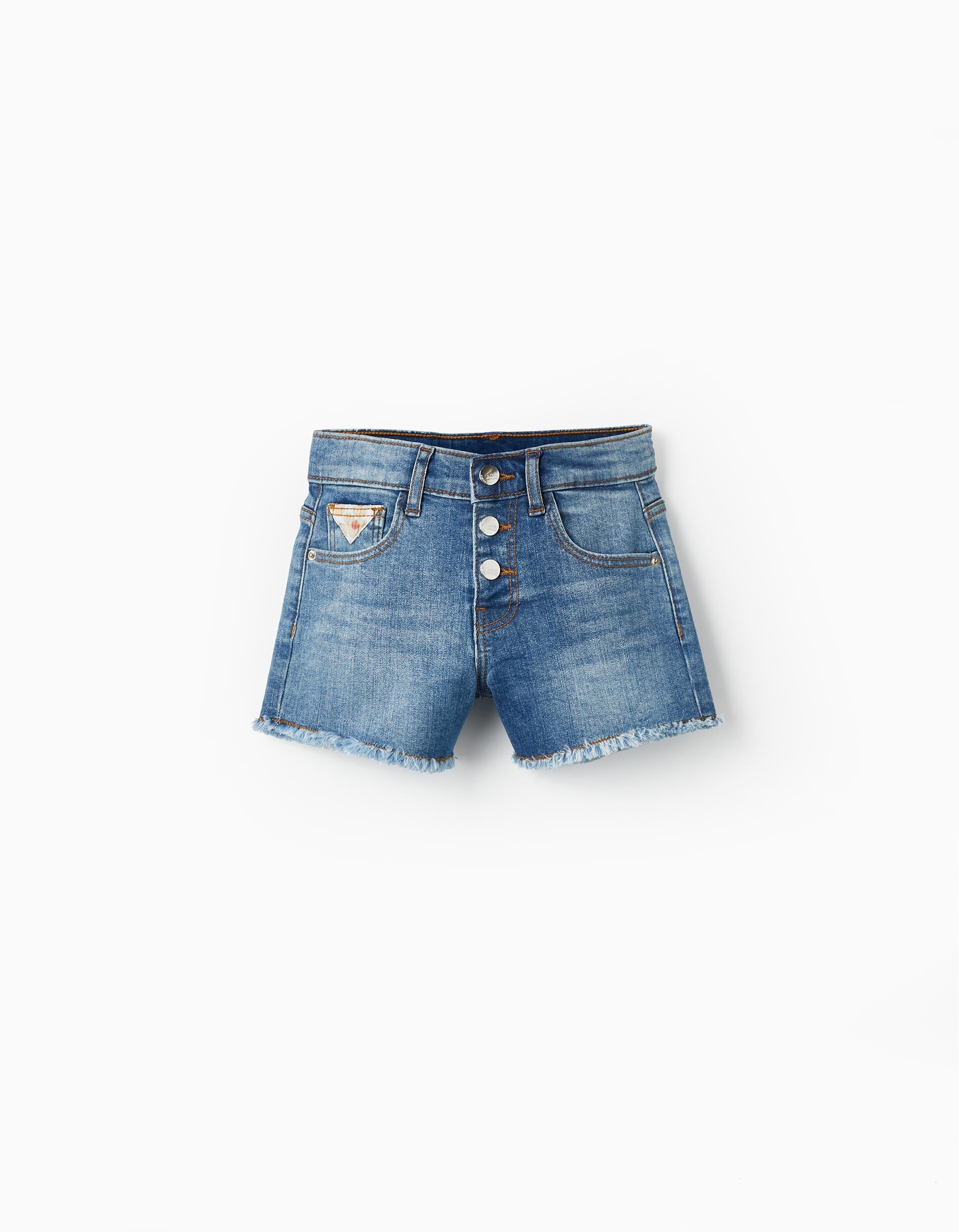 Shorts de Mezclilla para Niña, Azul